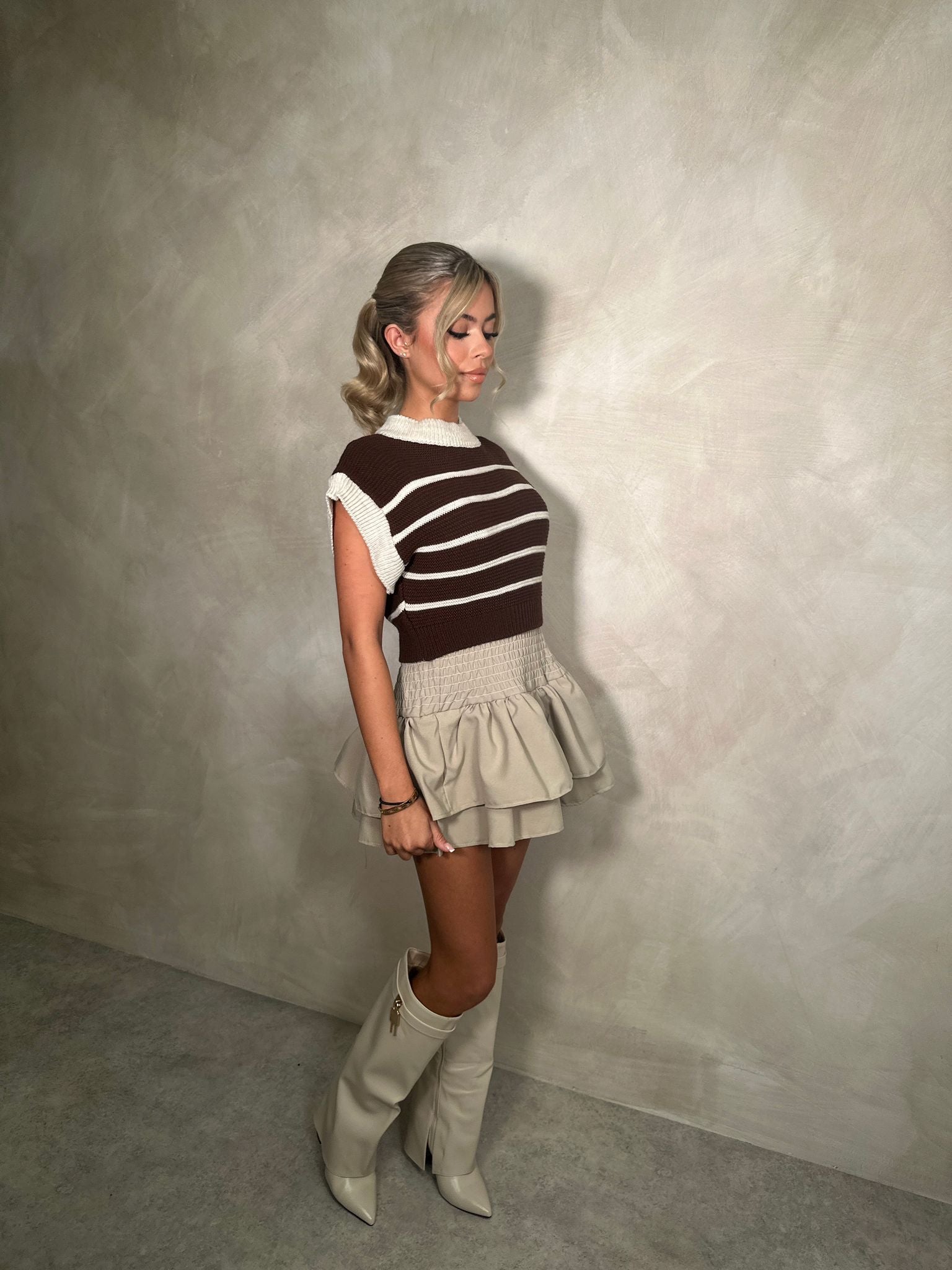Beige Rara Skirt