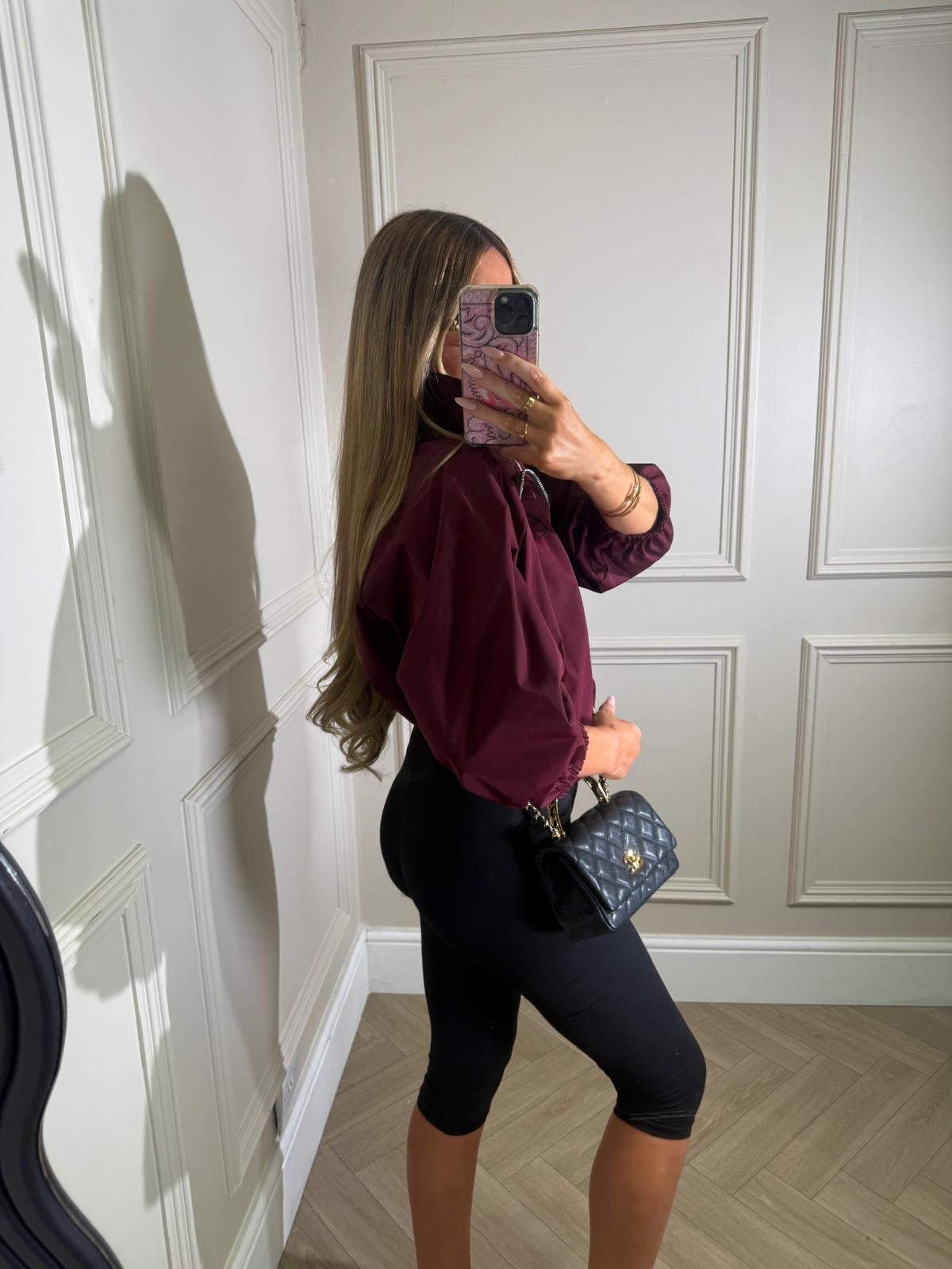 Light weight jacket - burgundy