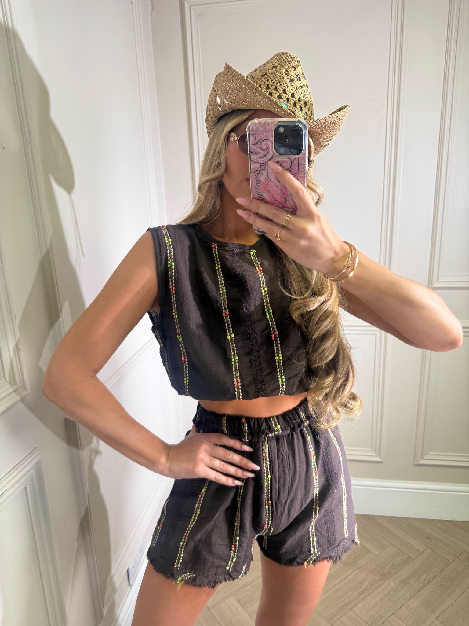 Mollie two piece set - brown