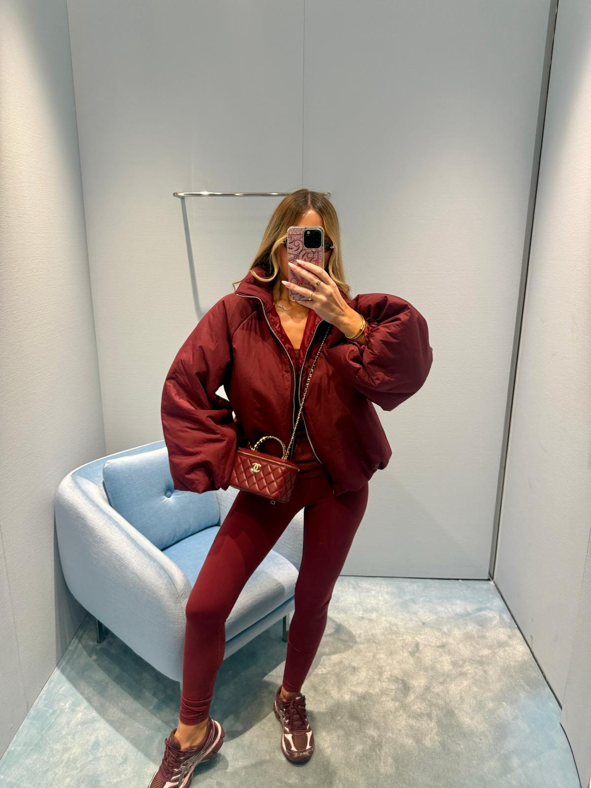 Bronte Puff Jacket - Burgundy