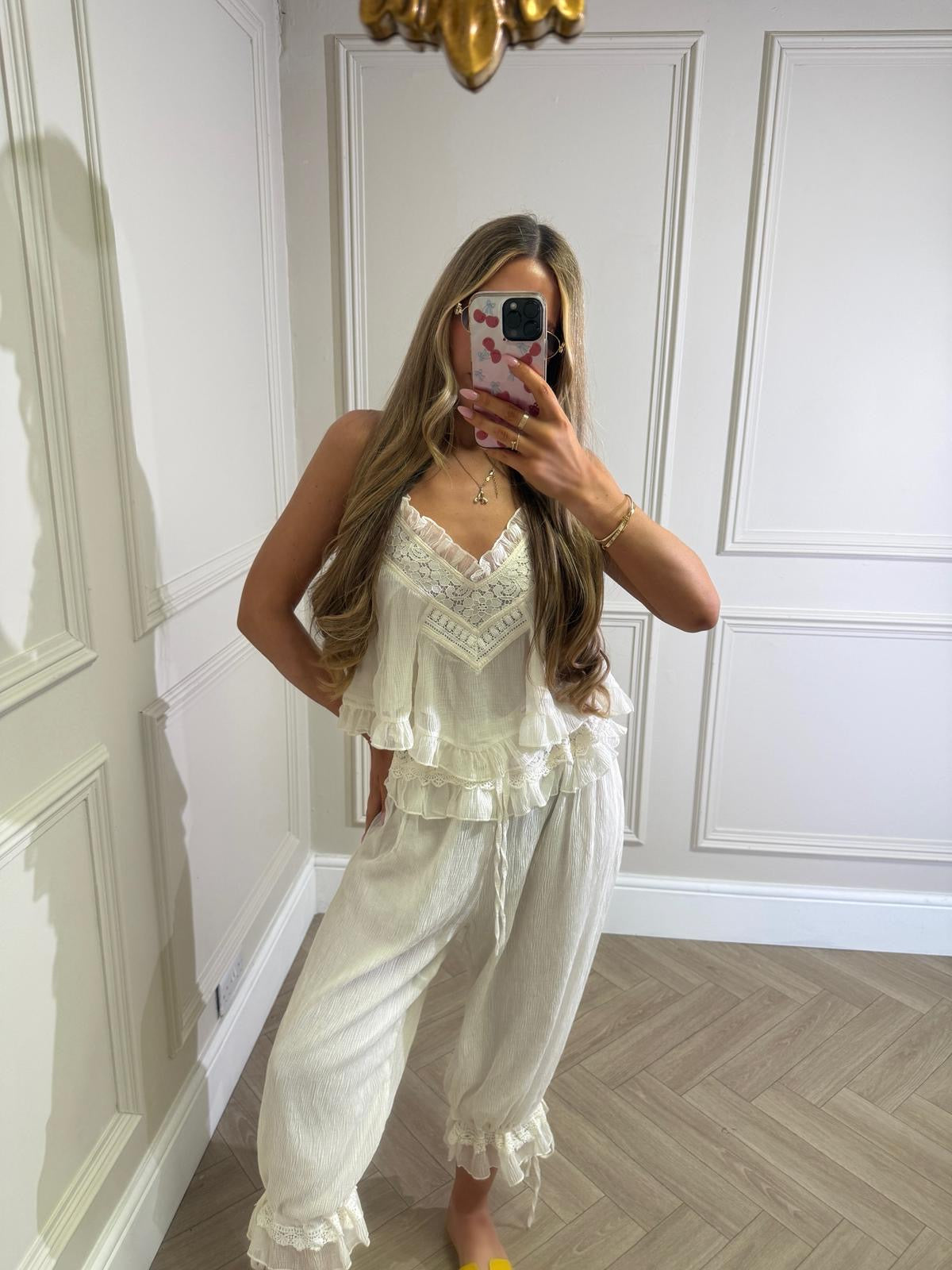 Rhea trouser co-ord - beige