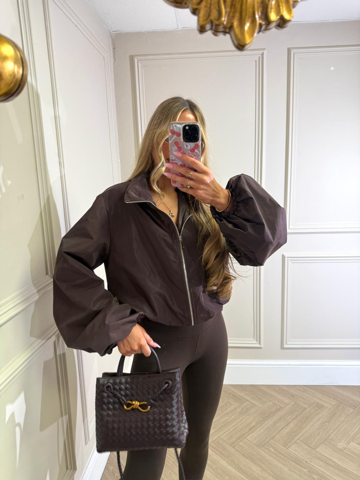 Windbreaker jacket - brown