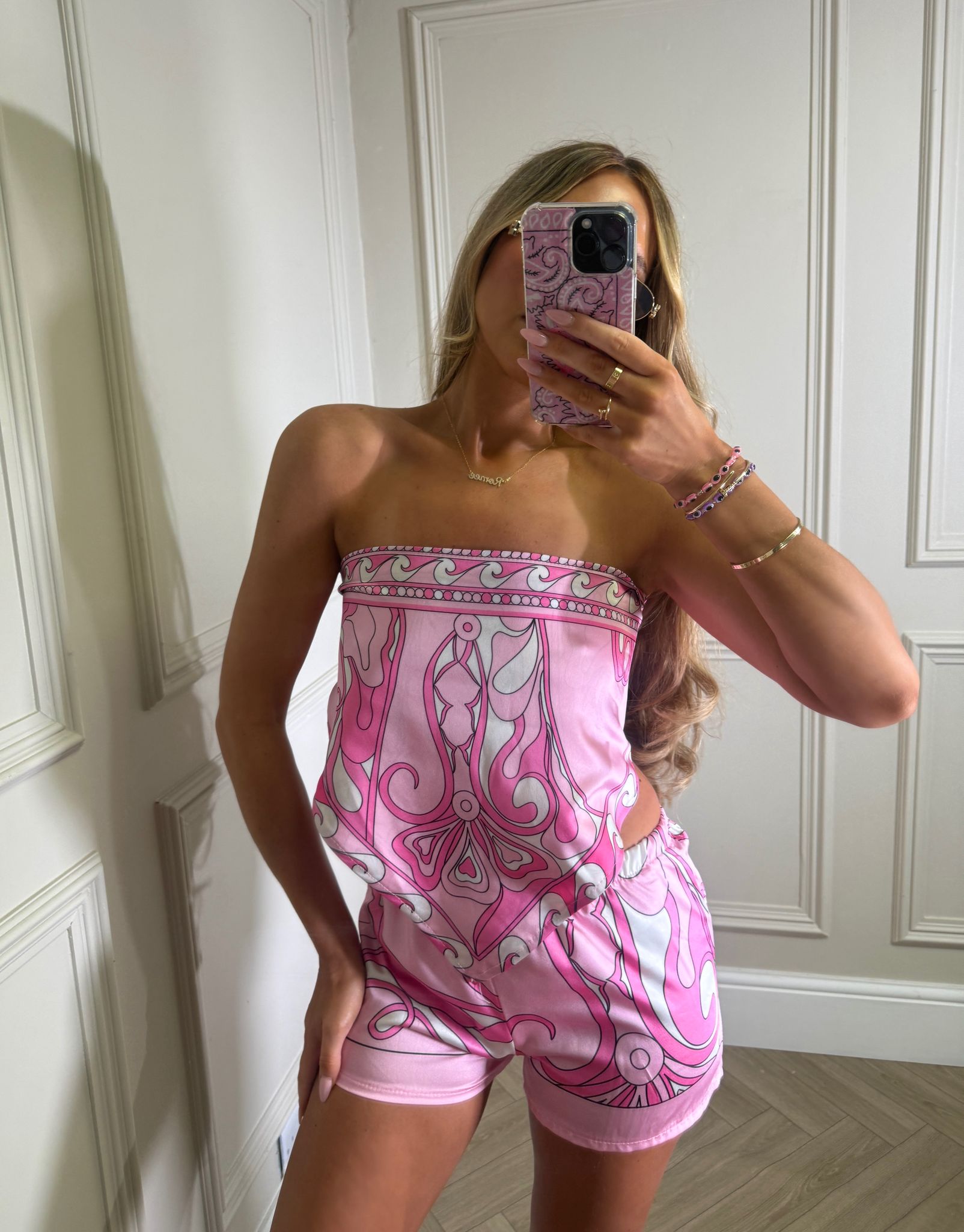 Gigi print co-ord - pink