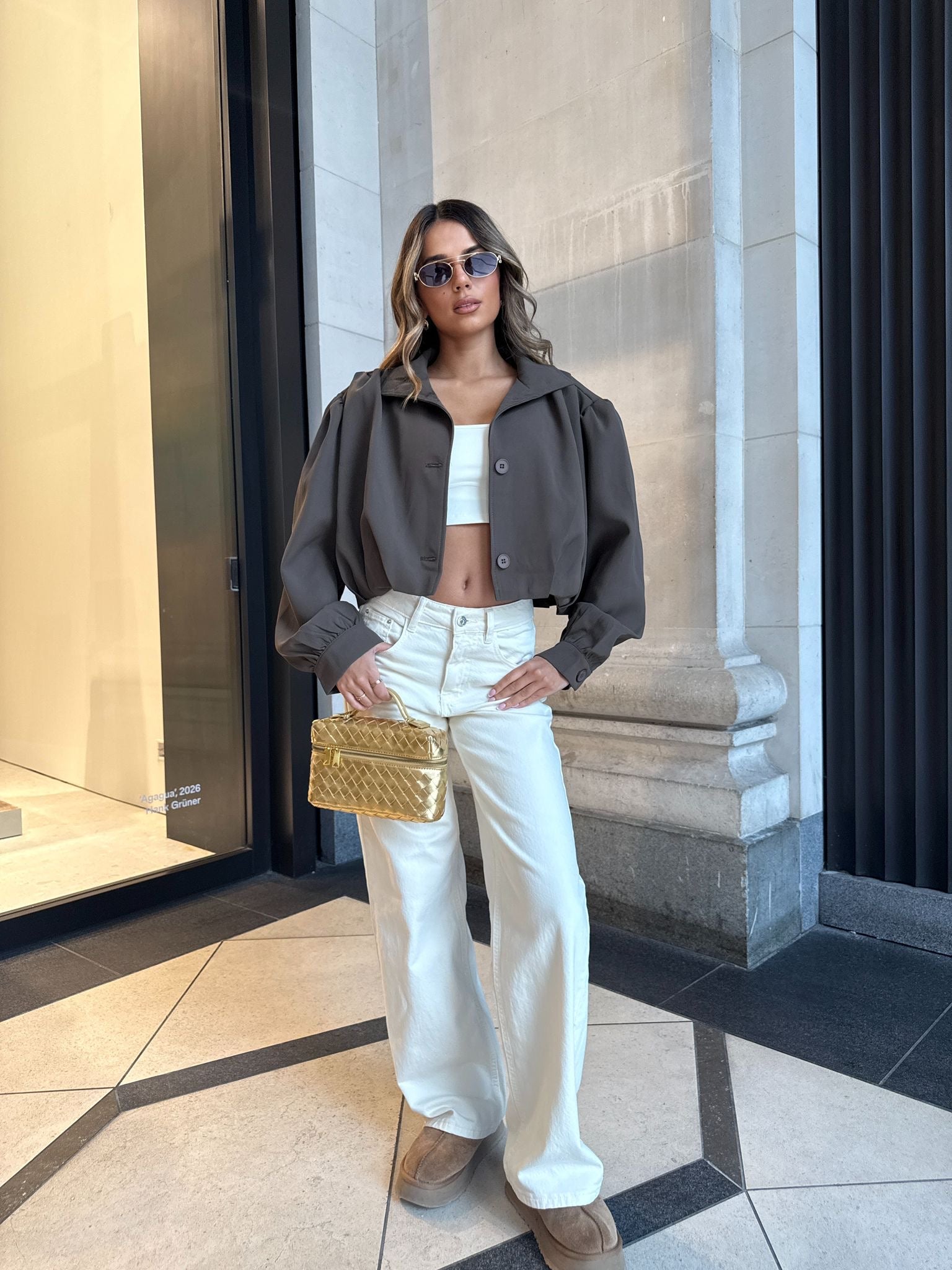 Puff shoulder jacket