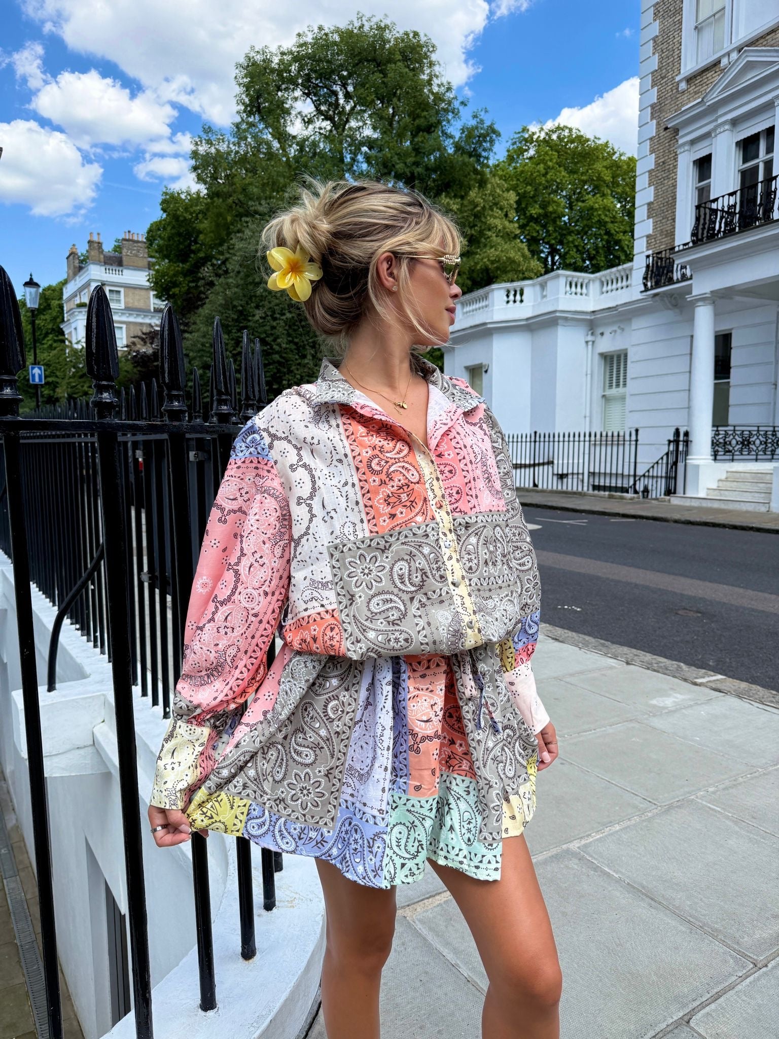 Bandana Shirt Dress