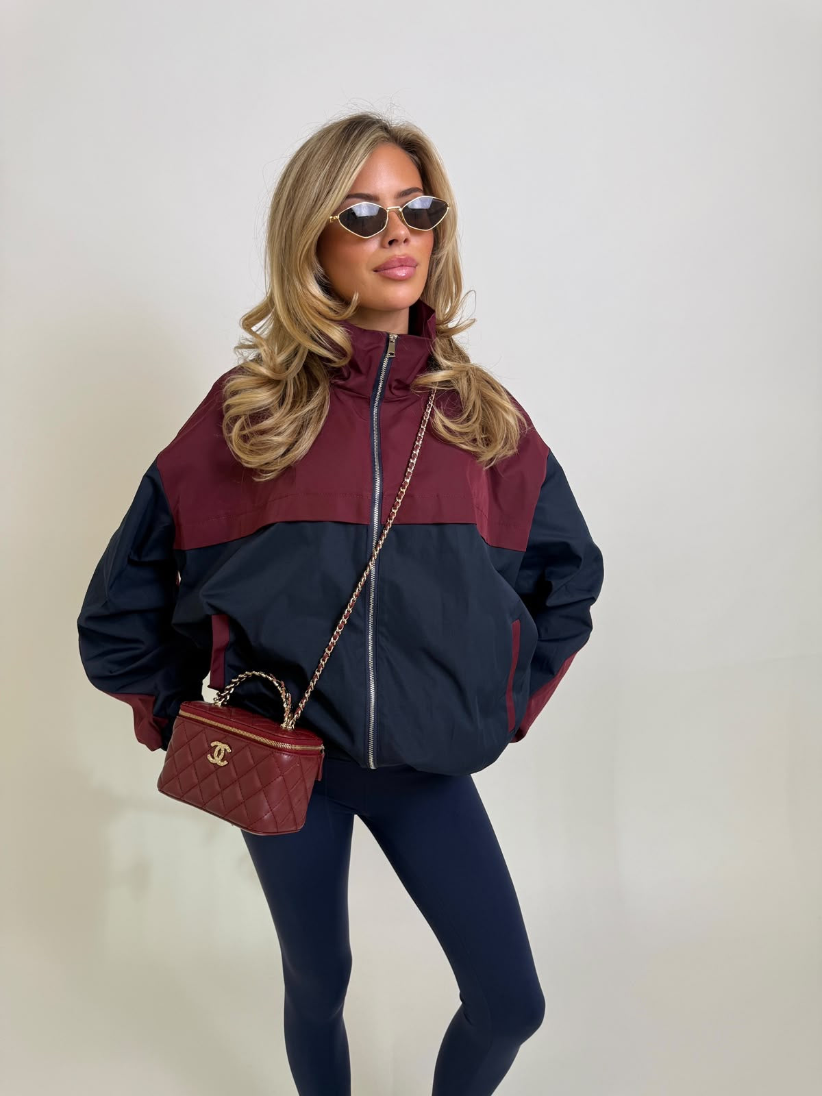 Full zip windbreaker - navy