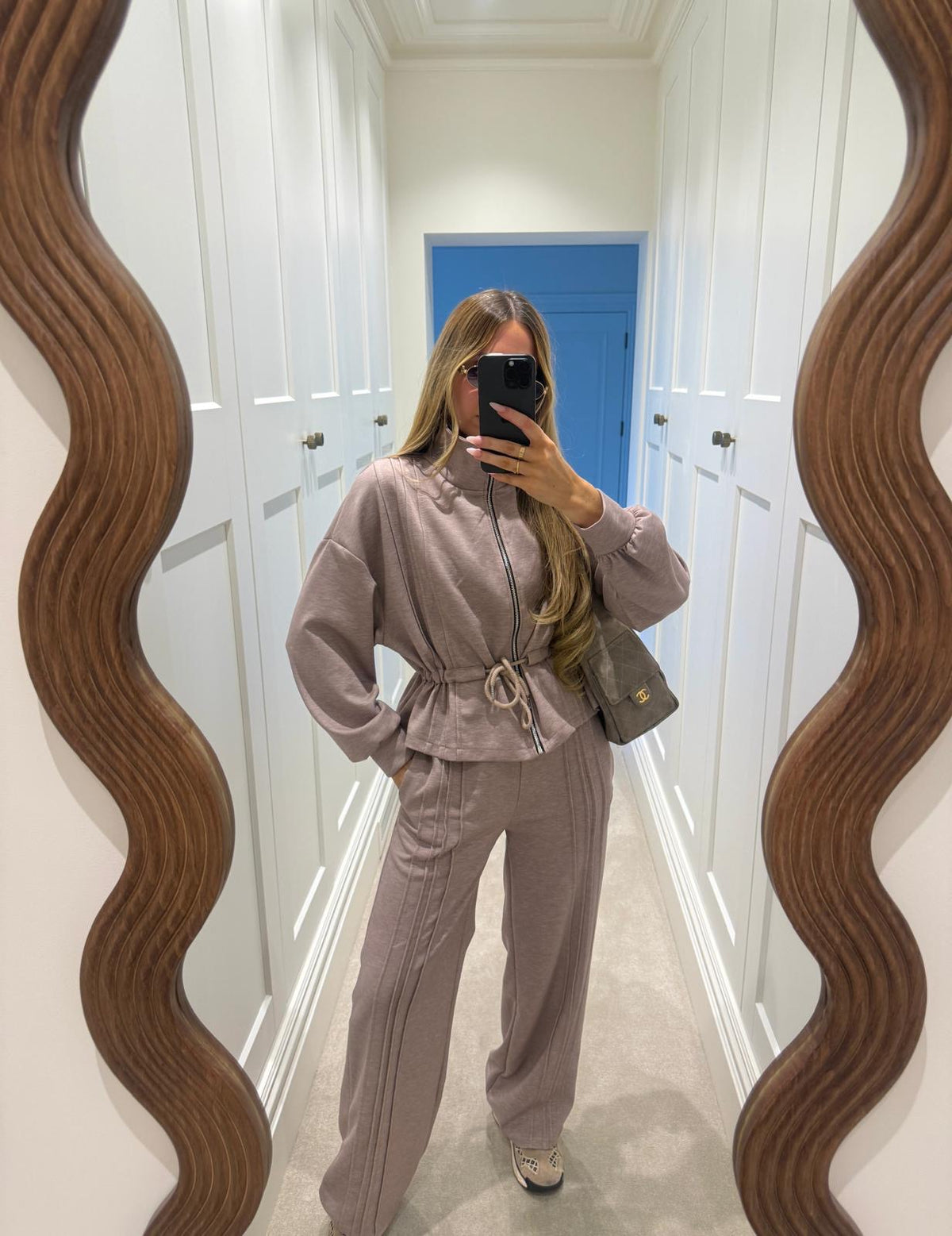 Pull in longe set - mocha