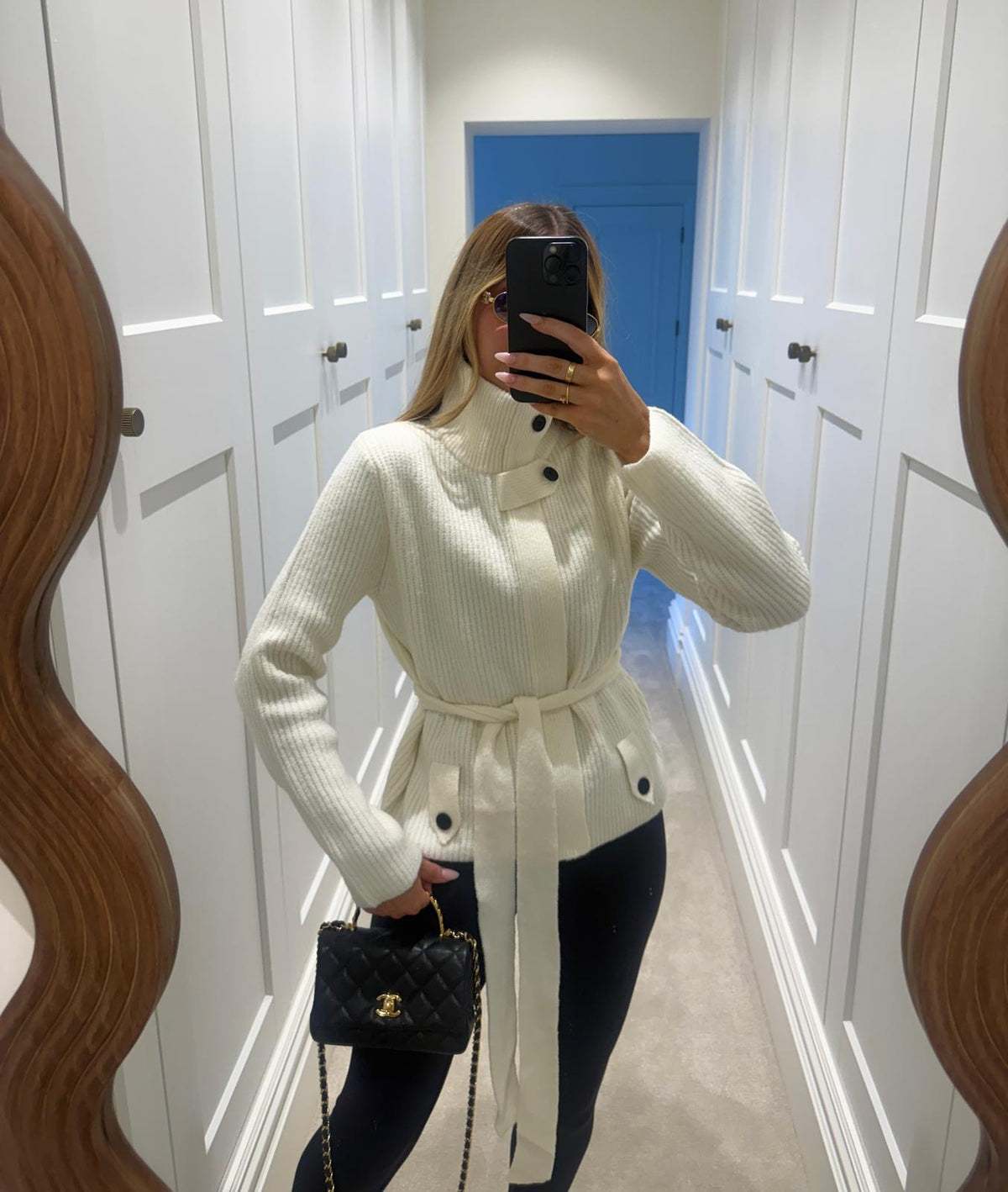Chunky knit cardigan - cream