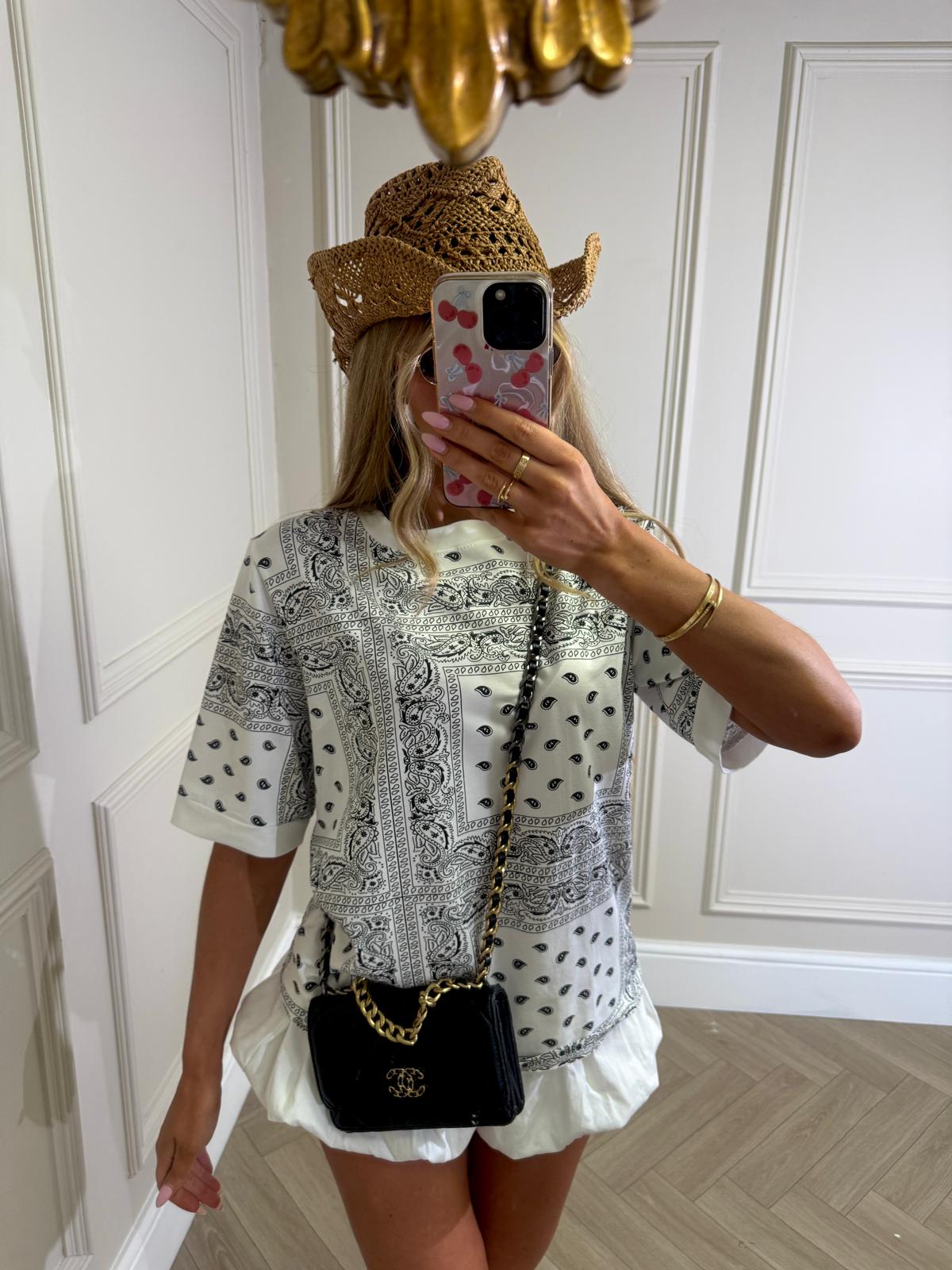 Bandana tshirt - white