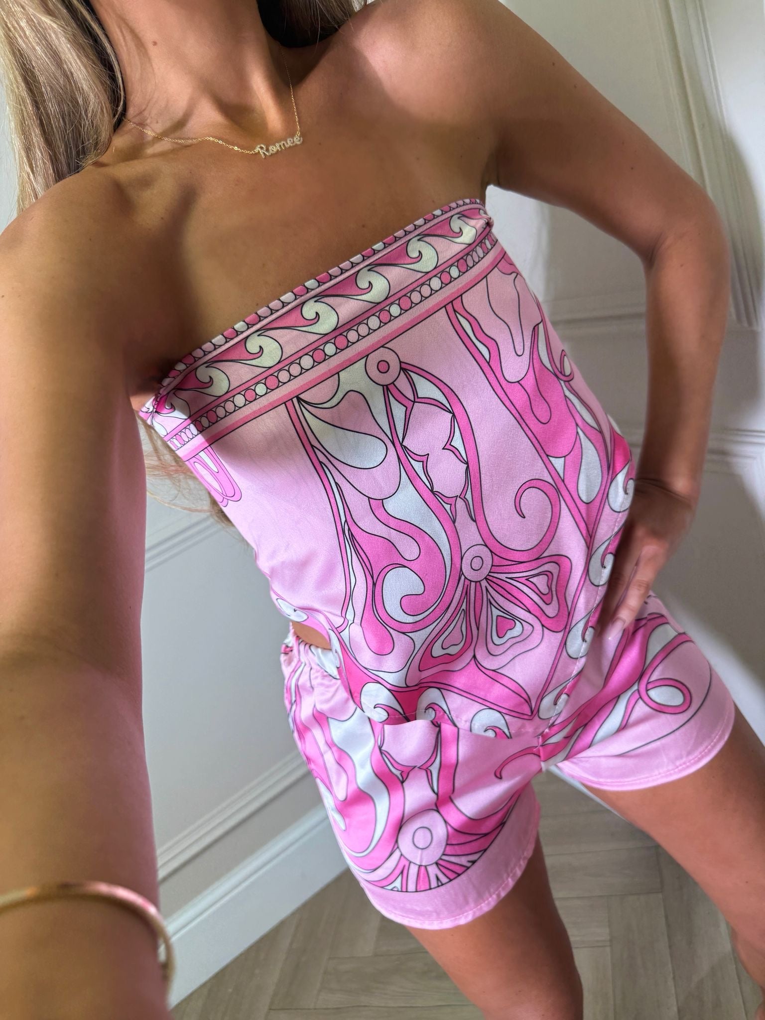 Gigi print co-ord - pink