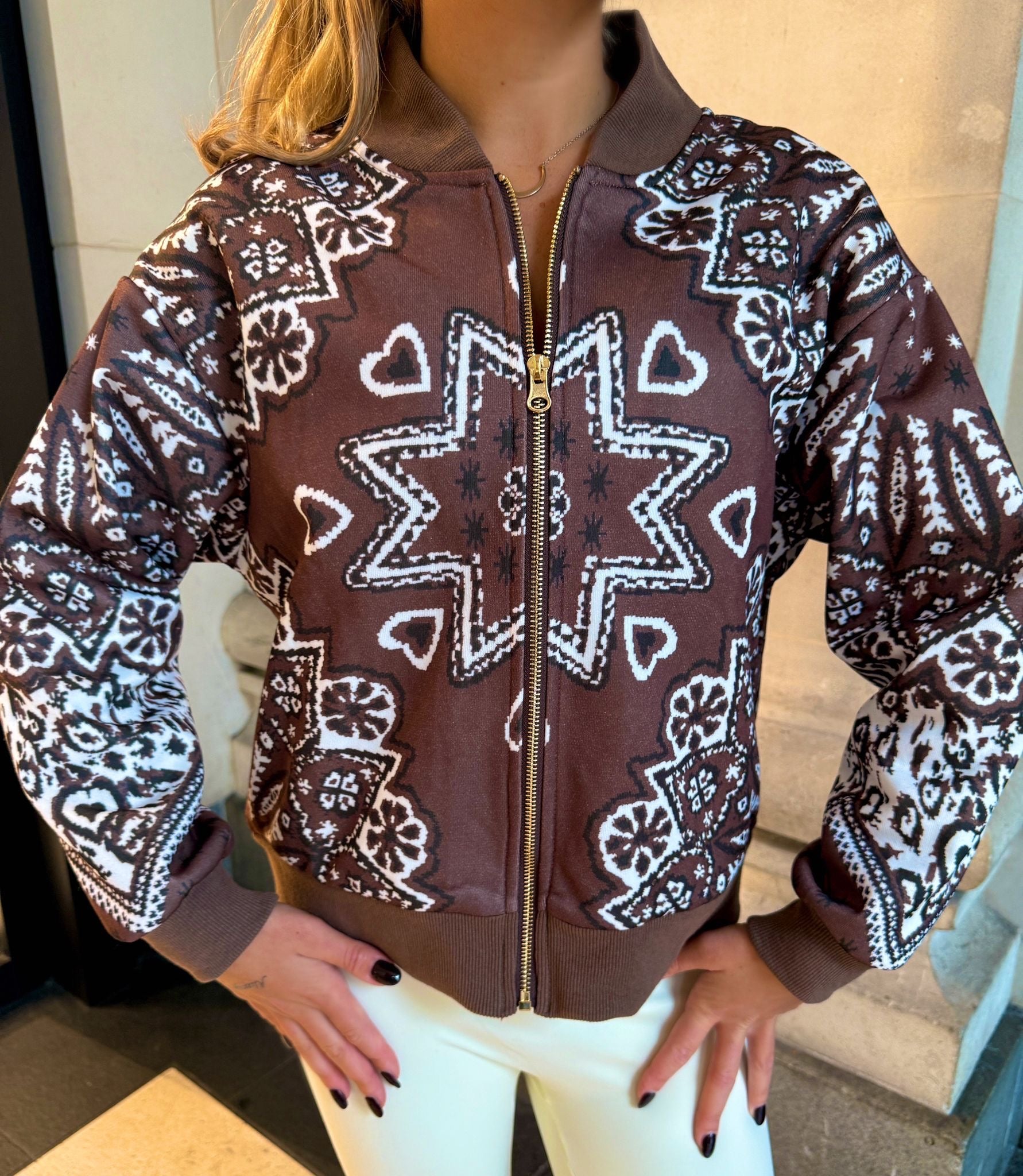 Bandana jacket - brown