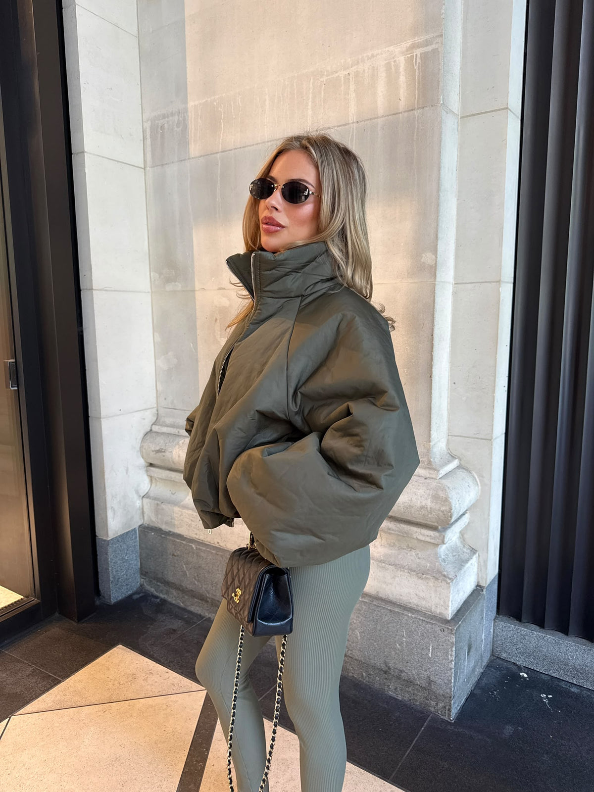 Bronte Puff Jacket - khaki
