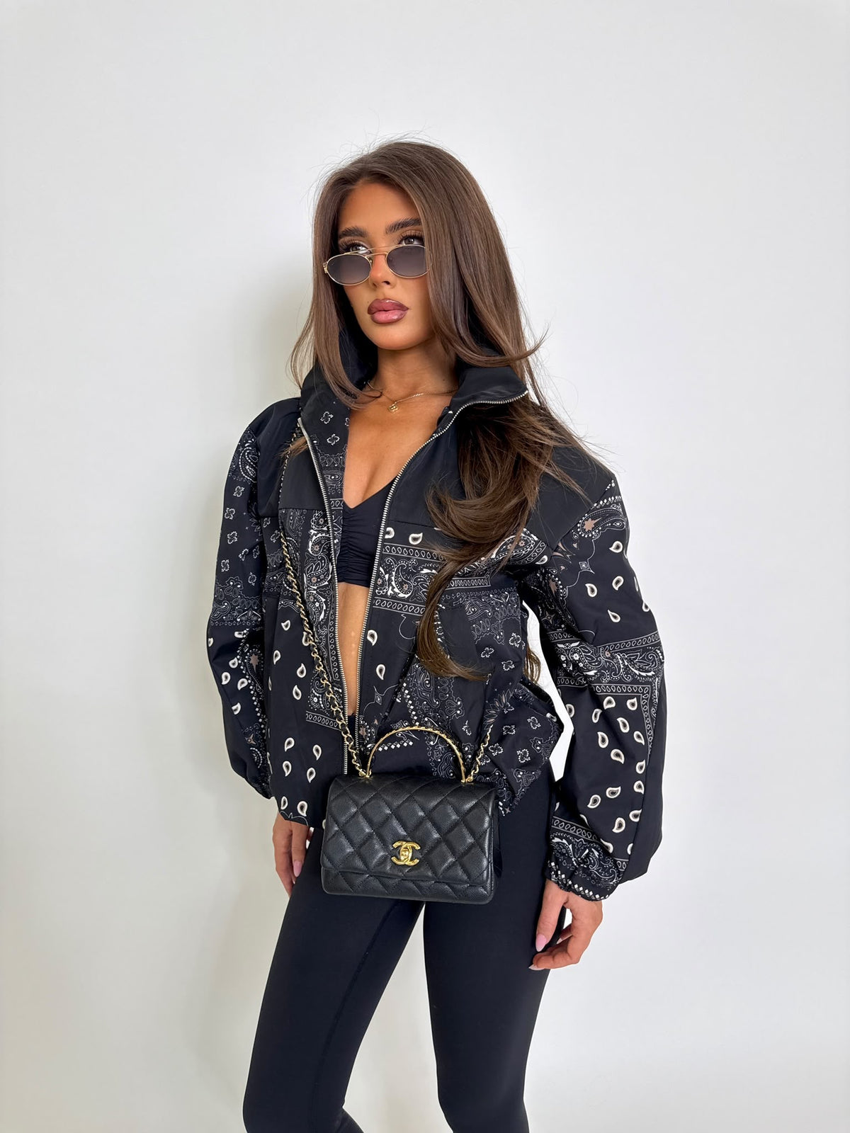 Windbreaker Bandana Print - Black