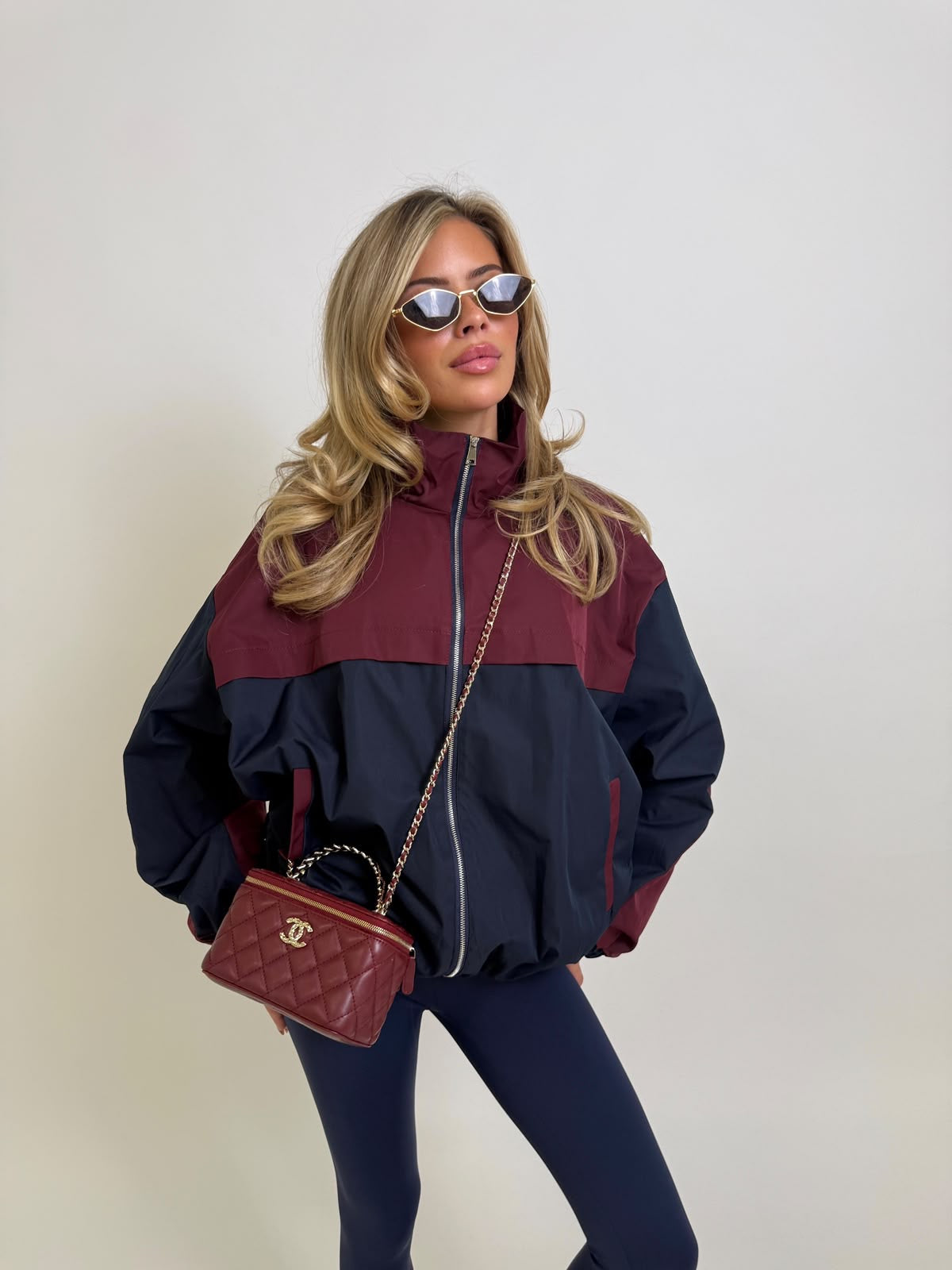 Full zip windbreaker - navy