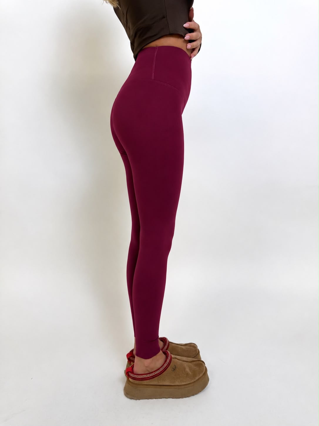 Sculpt Leggings - burgundy