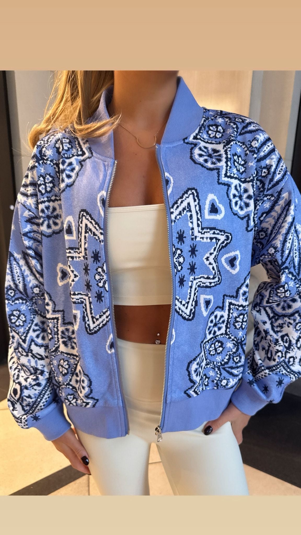 Bandana jacket - blue