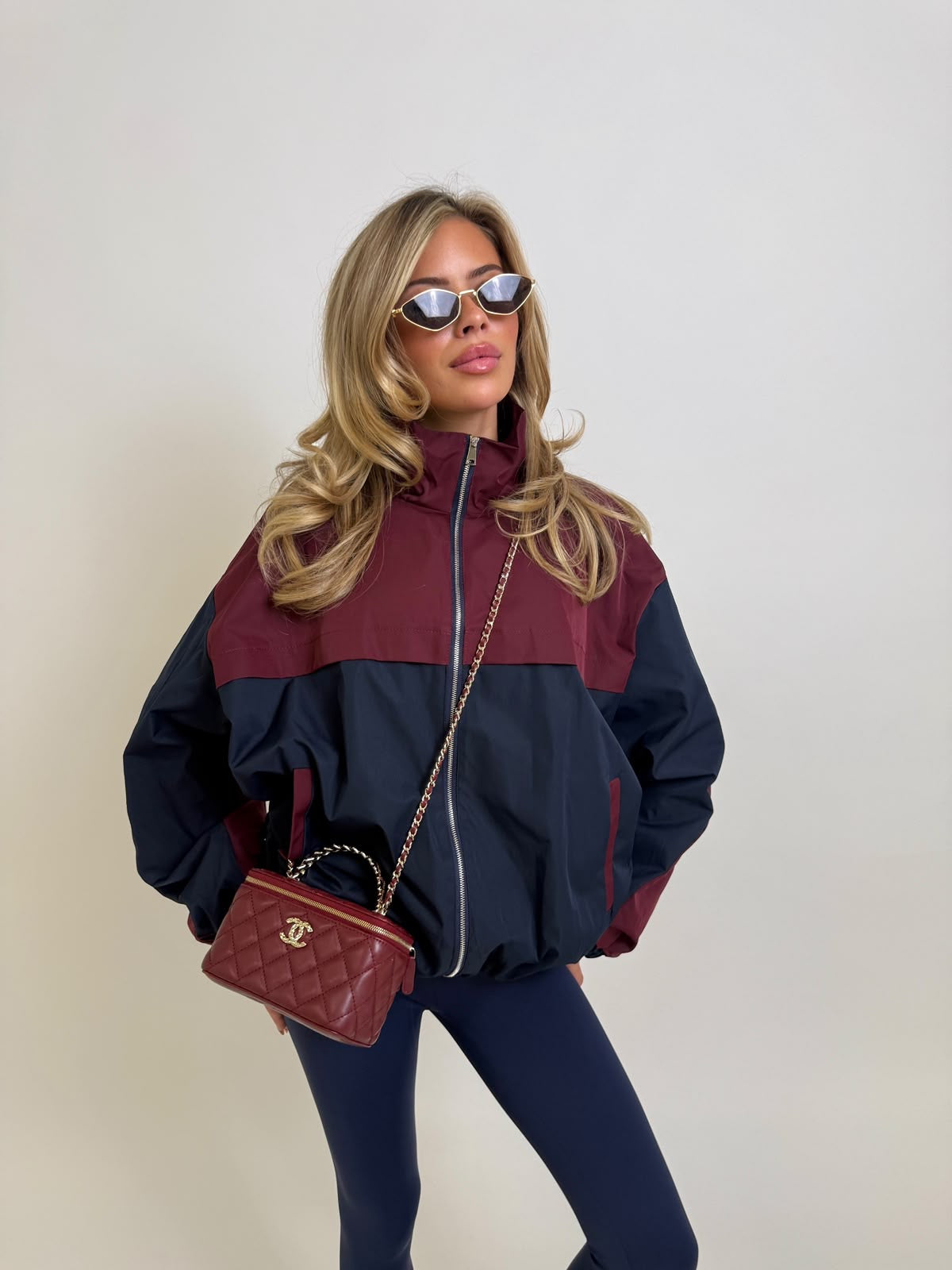 Full zip windbreaker - navy