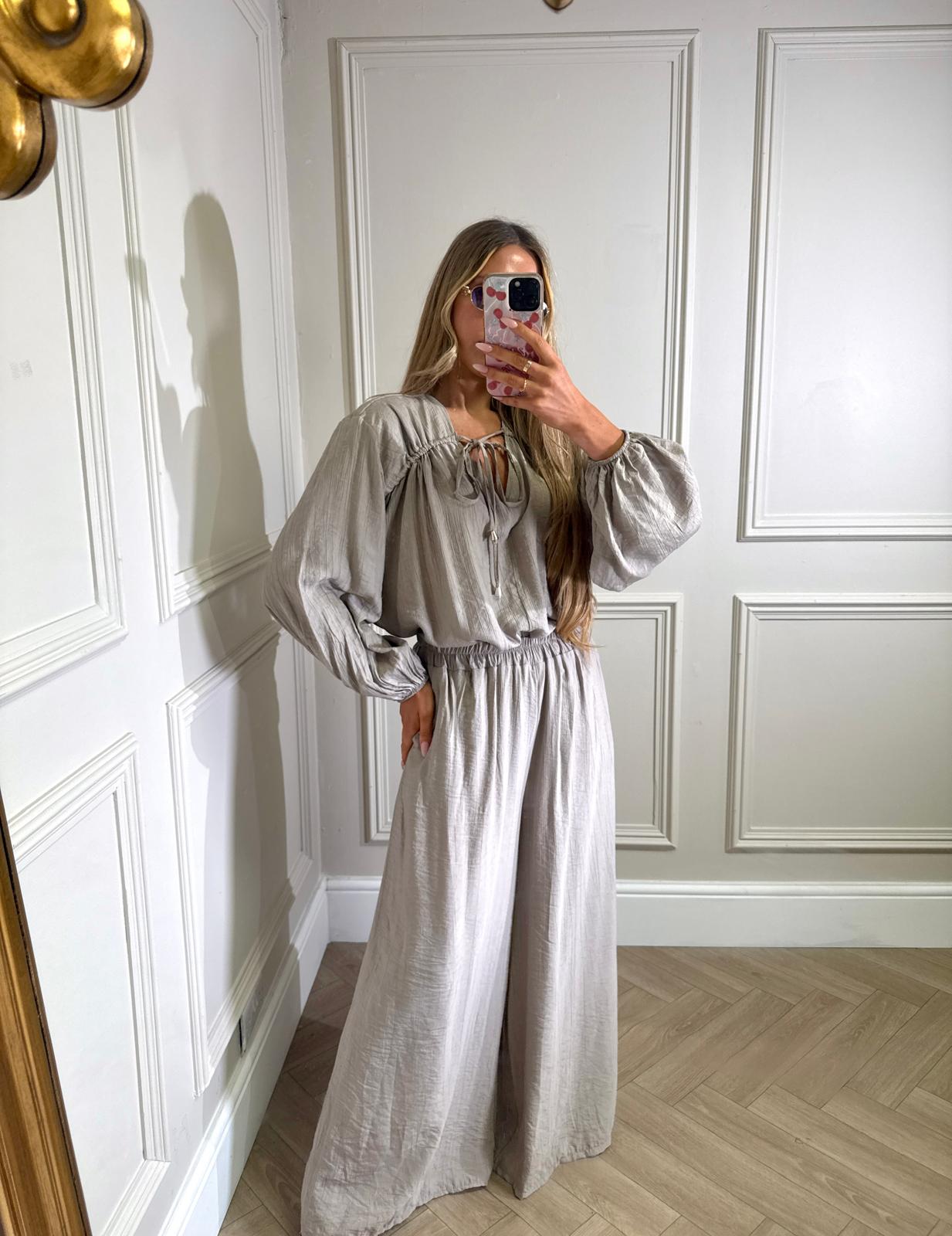 Madeline trouser set - mocha