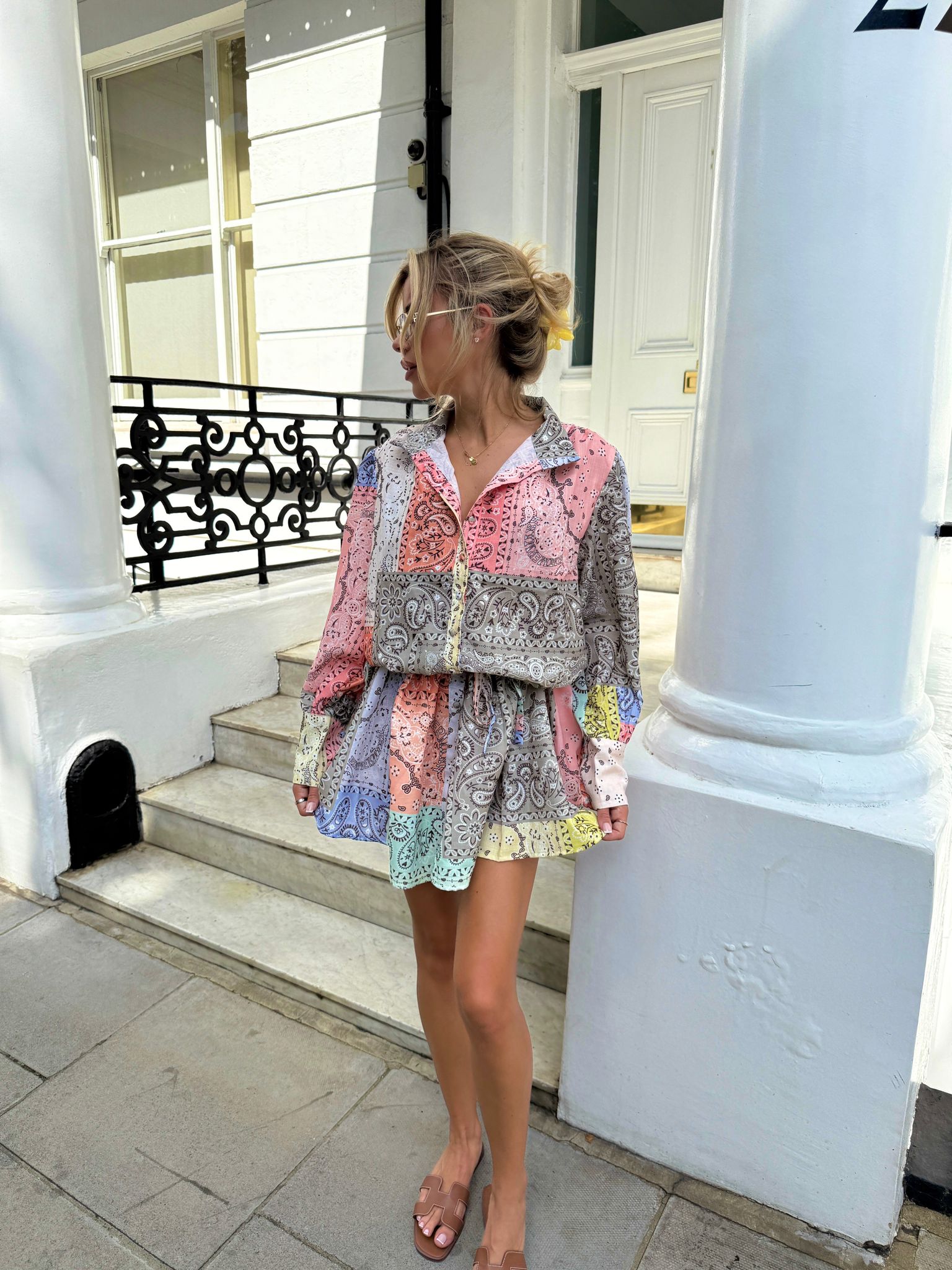 Bandana Shirt Dress