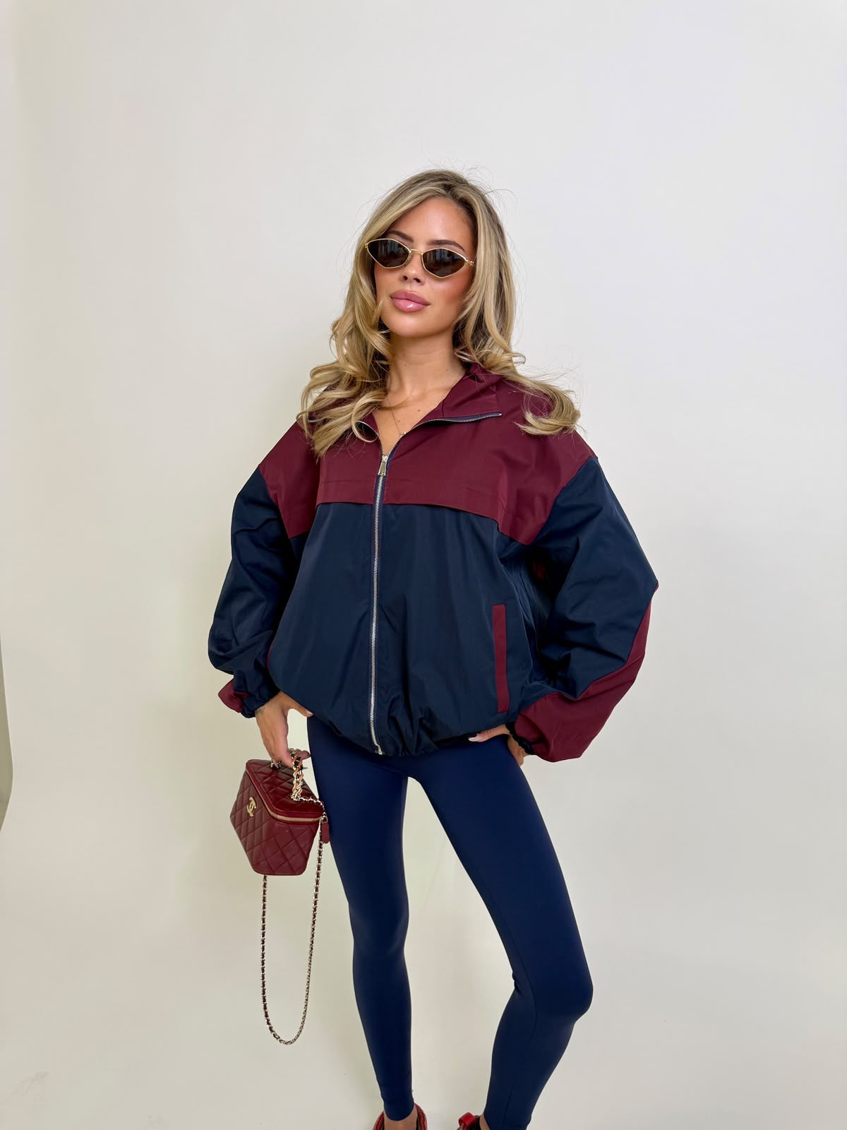 Full zip windbreaker - navy