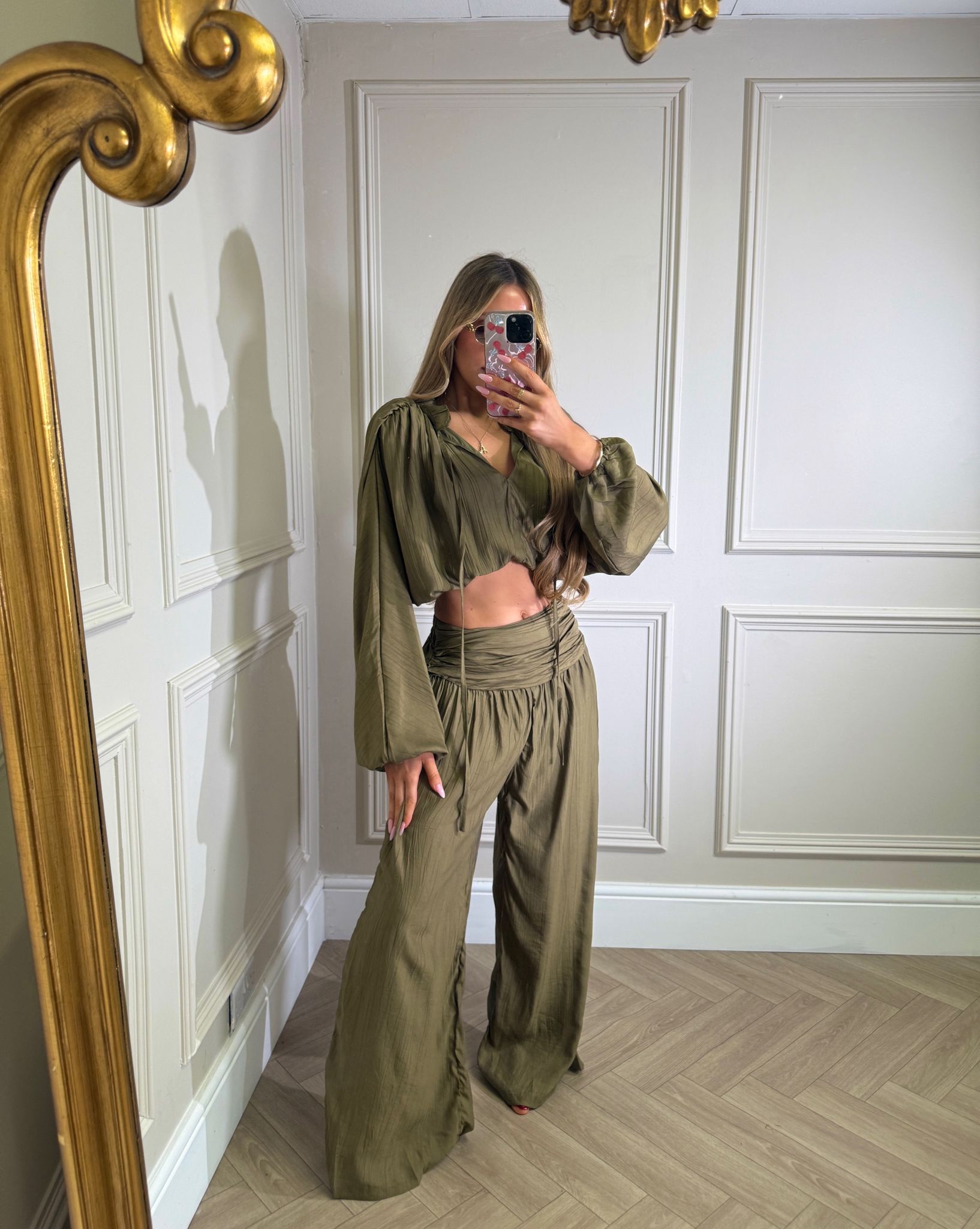 Clara linen co-ord - khaki