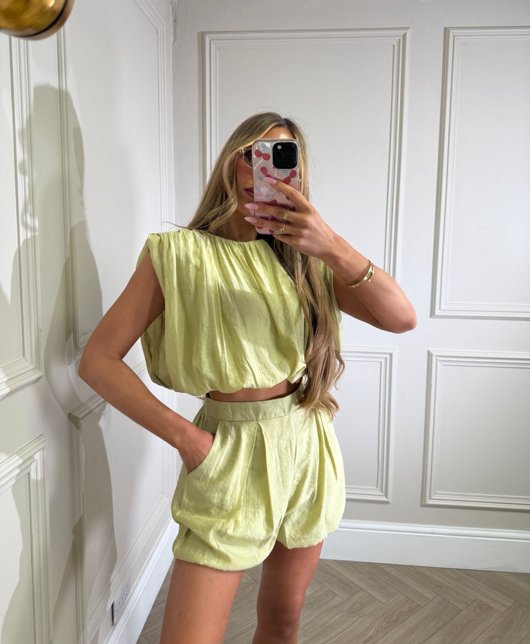 Caprice short set - green