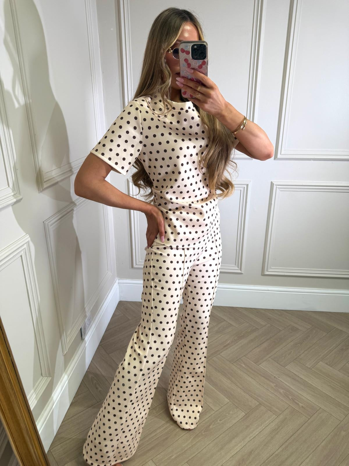 Dottie trouser set - beige