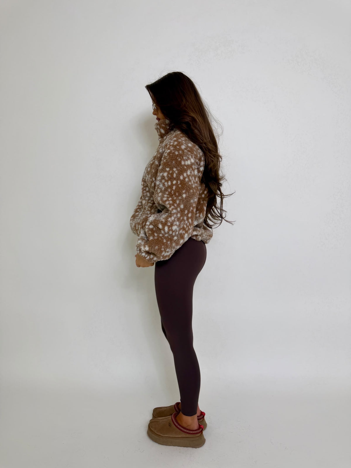 Bambi gold zip fleece - beige