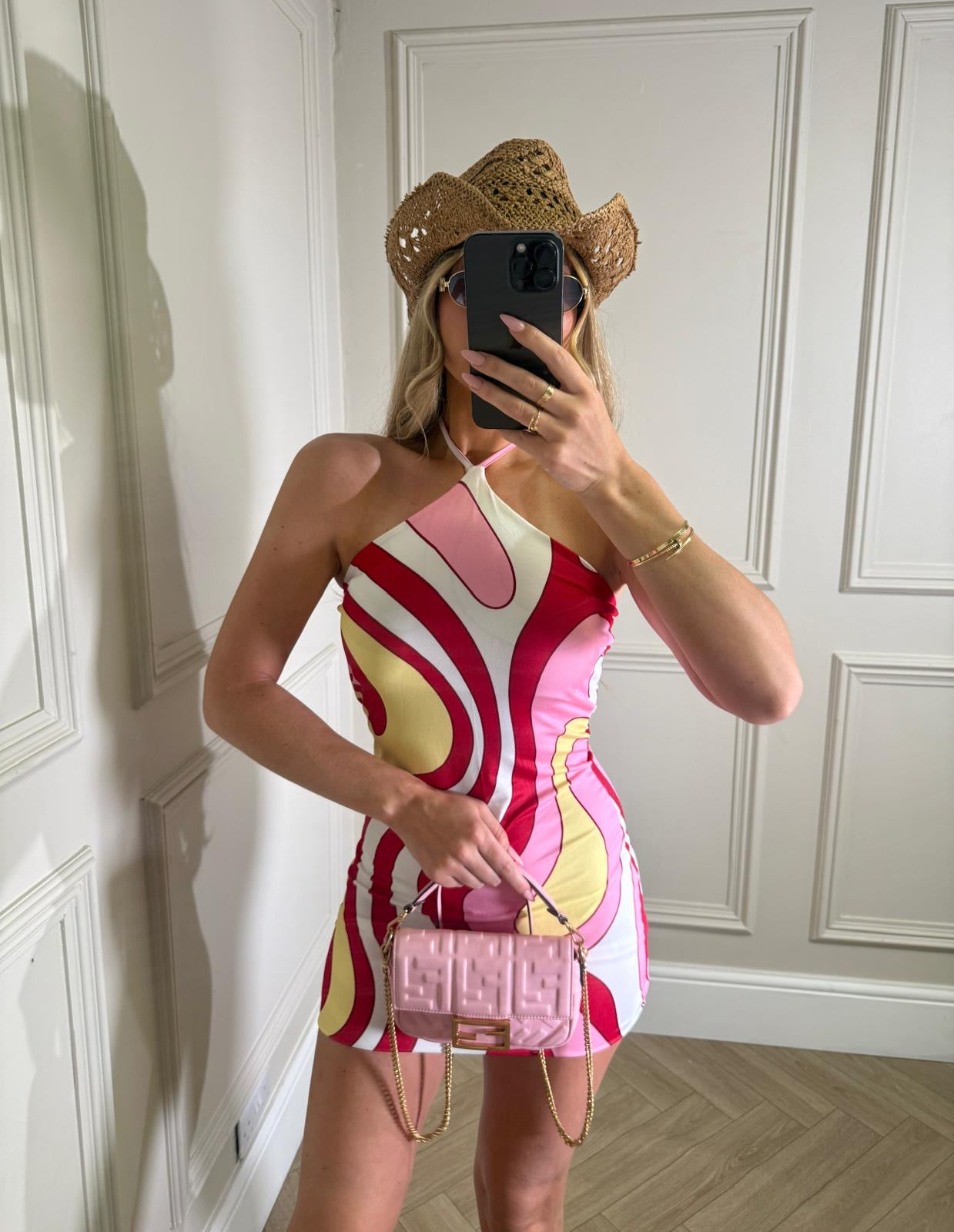 Pooch dress - pink mix