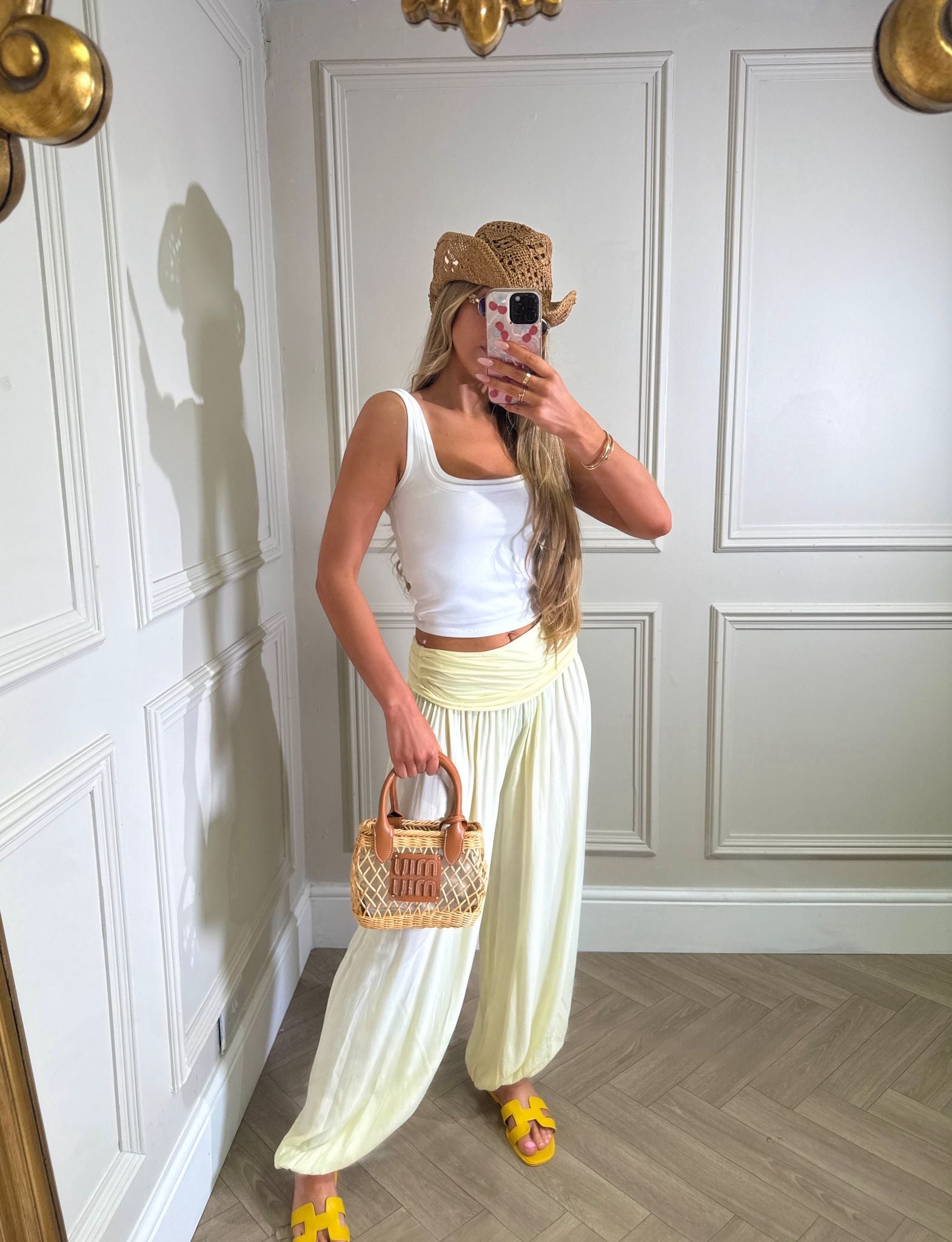 Harem trousers - yellow