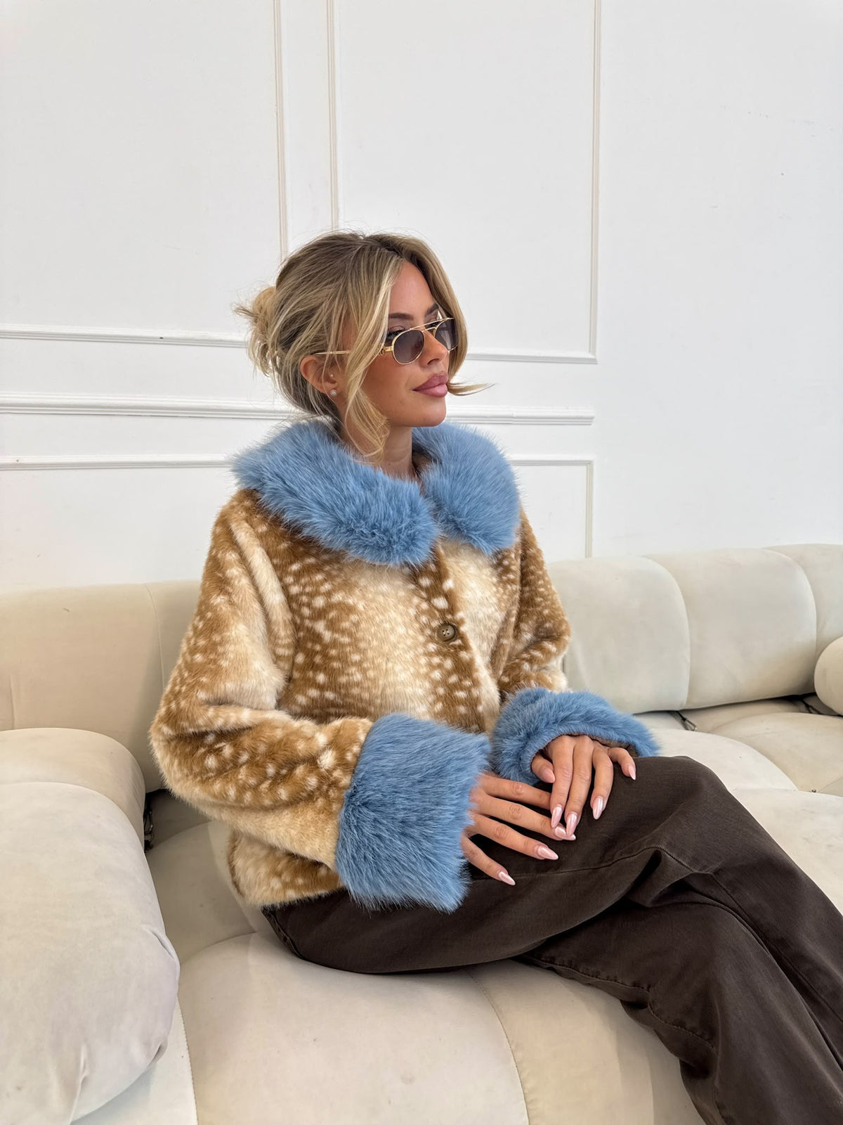 Bambi Jacket - Blue Fur