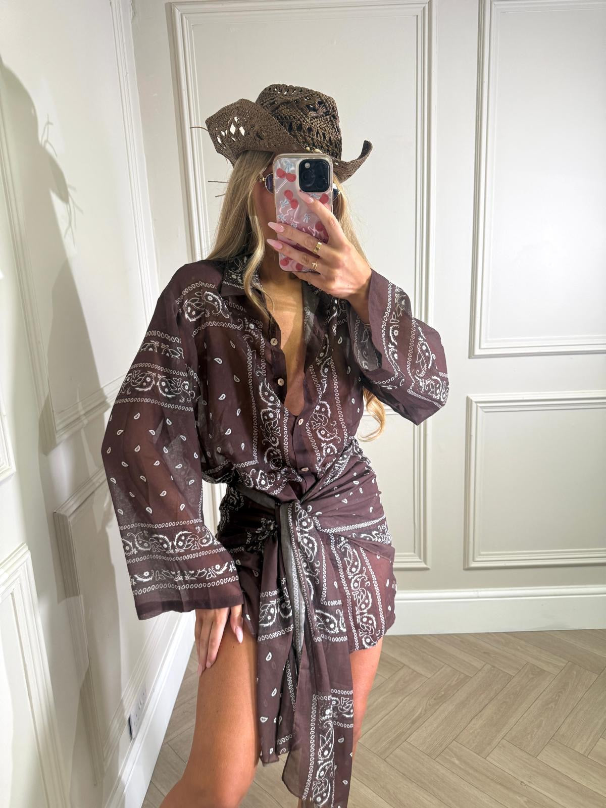 Bandana sarong set - brown