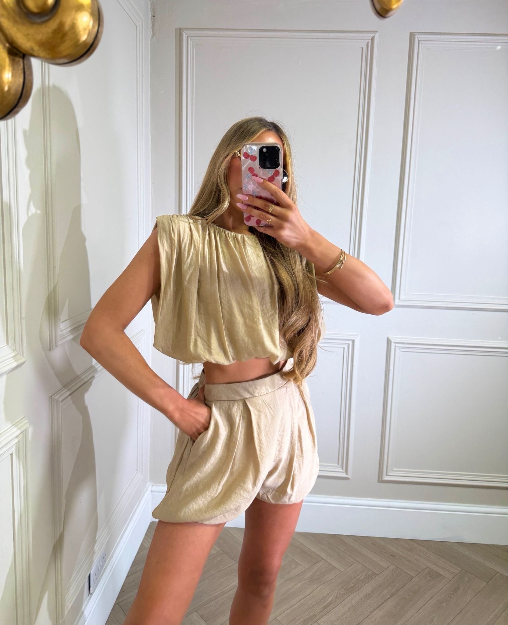 Caprice short set - beige