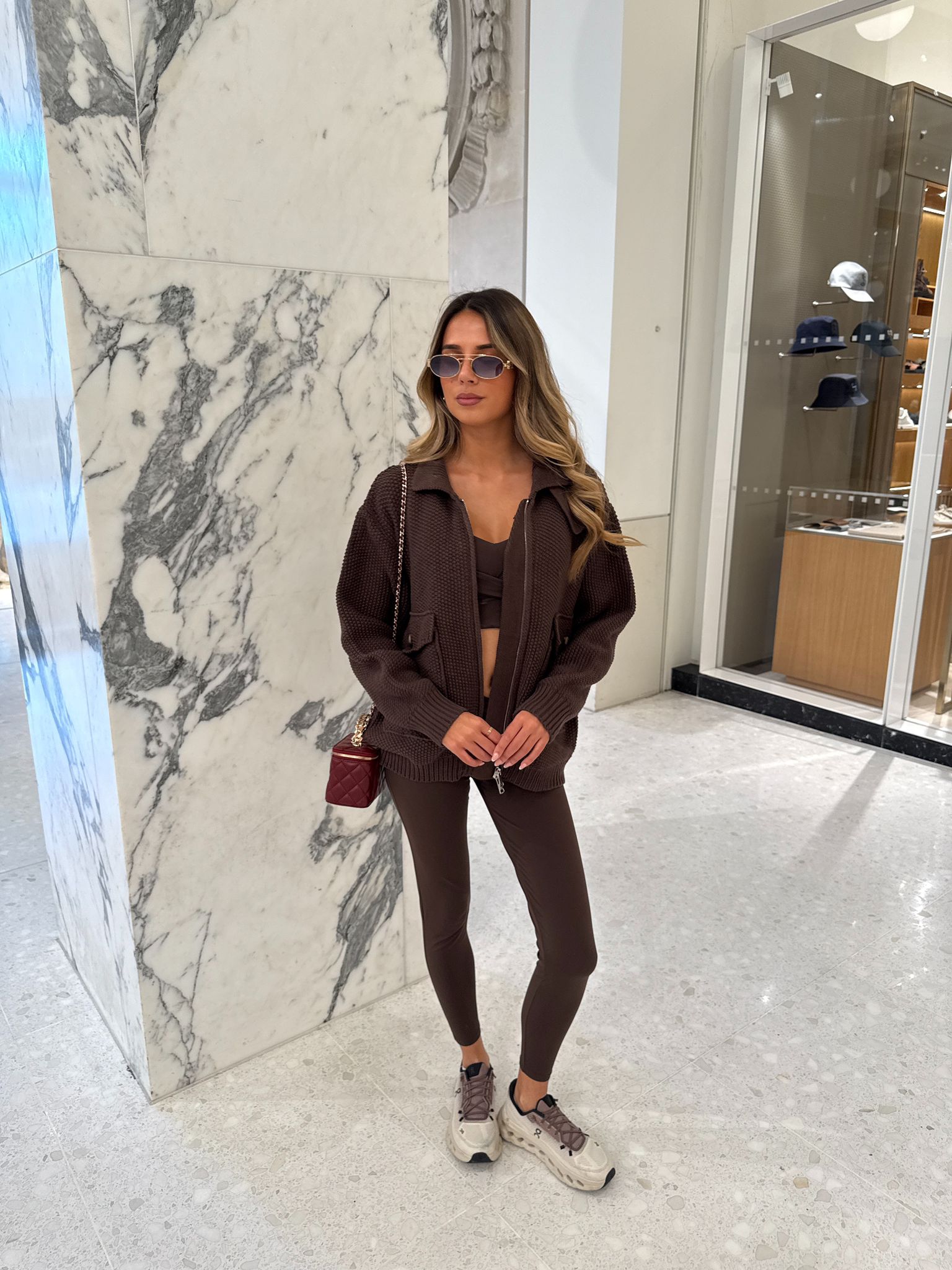 Knit jacket - brown