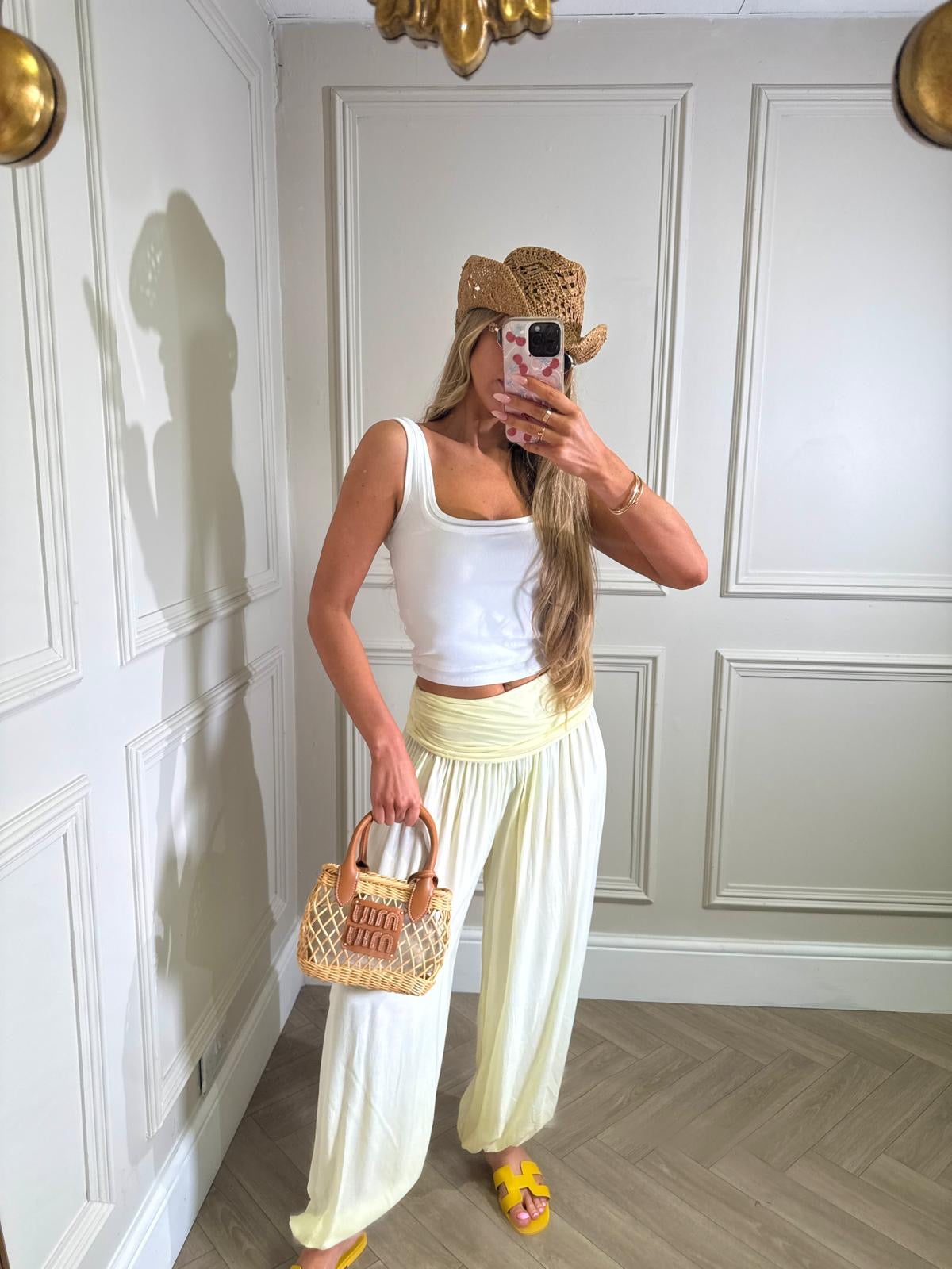 Harem trousers - yellow