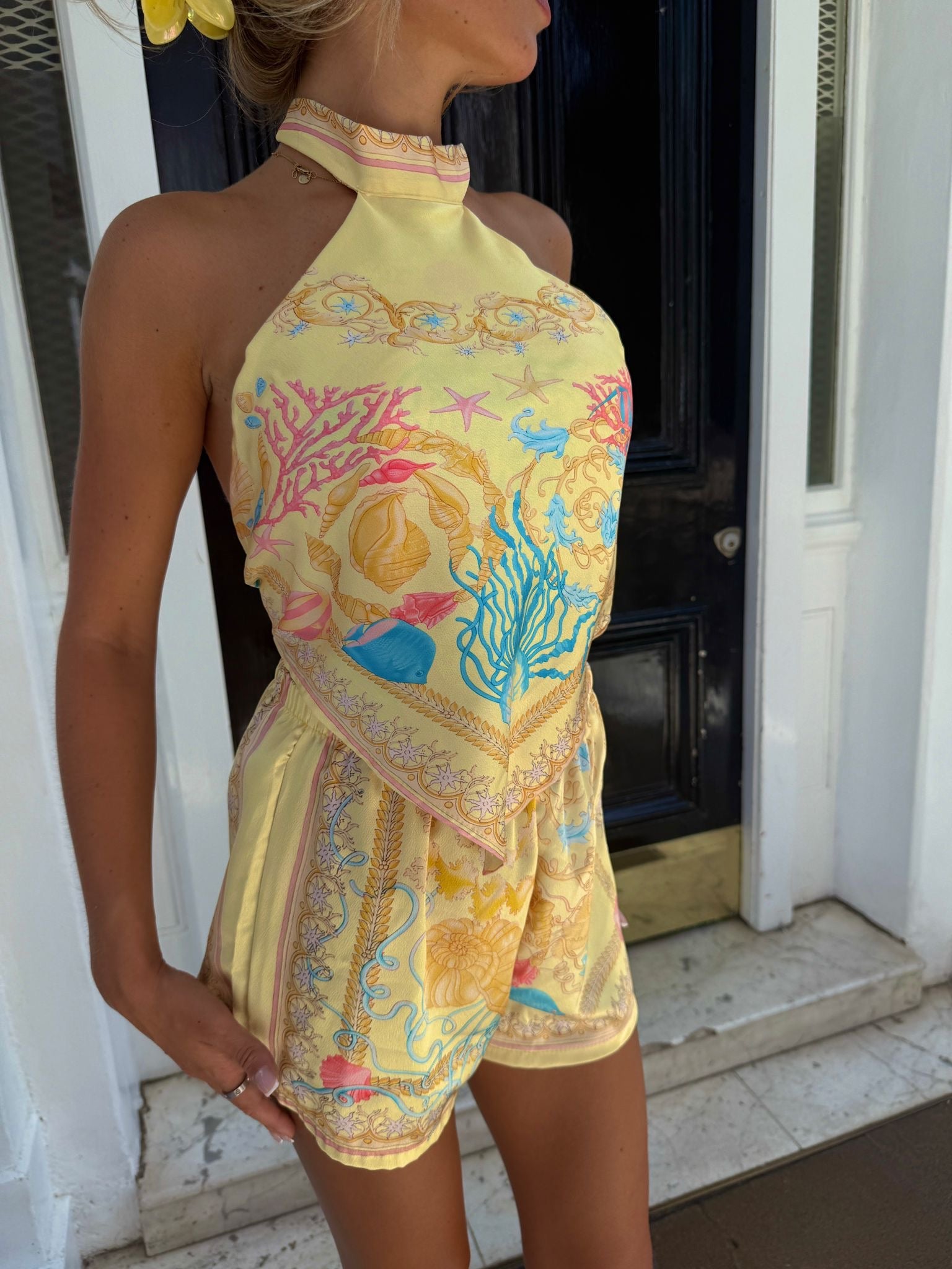 Vivi Silk Shell Co-Ord - Yellow