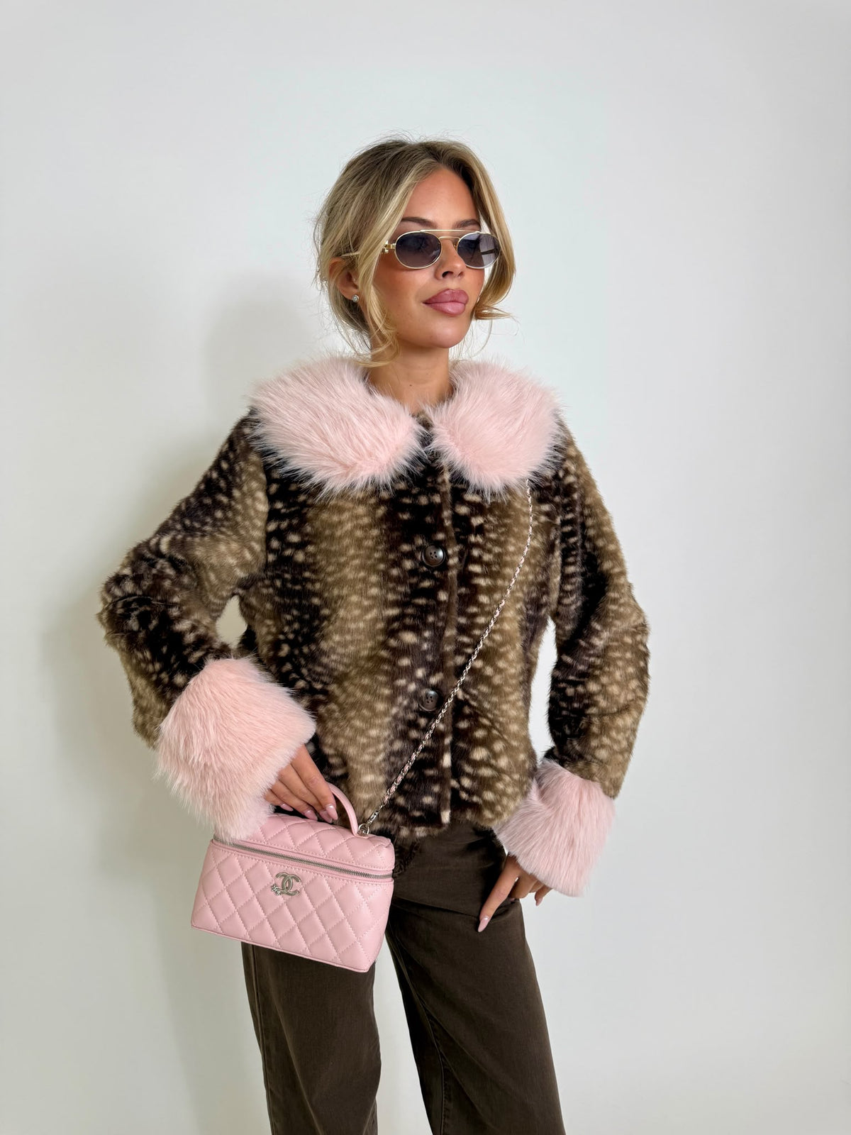 Bambi Jacket - Pink Fur