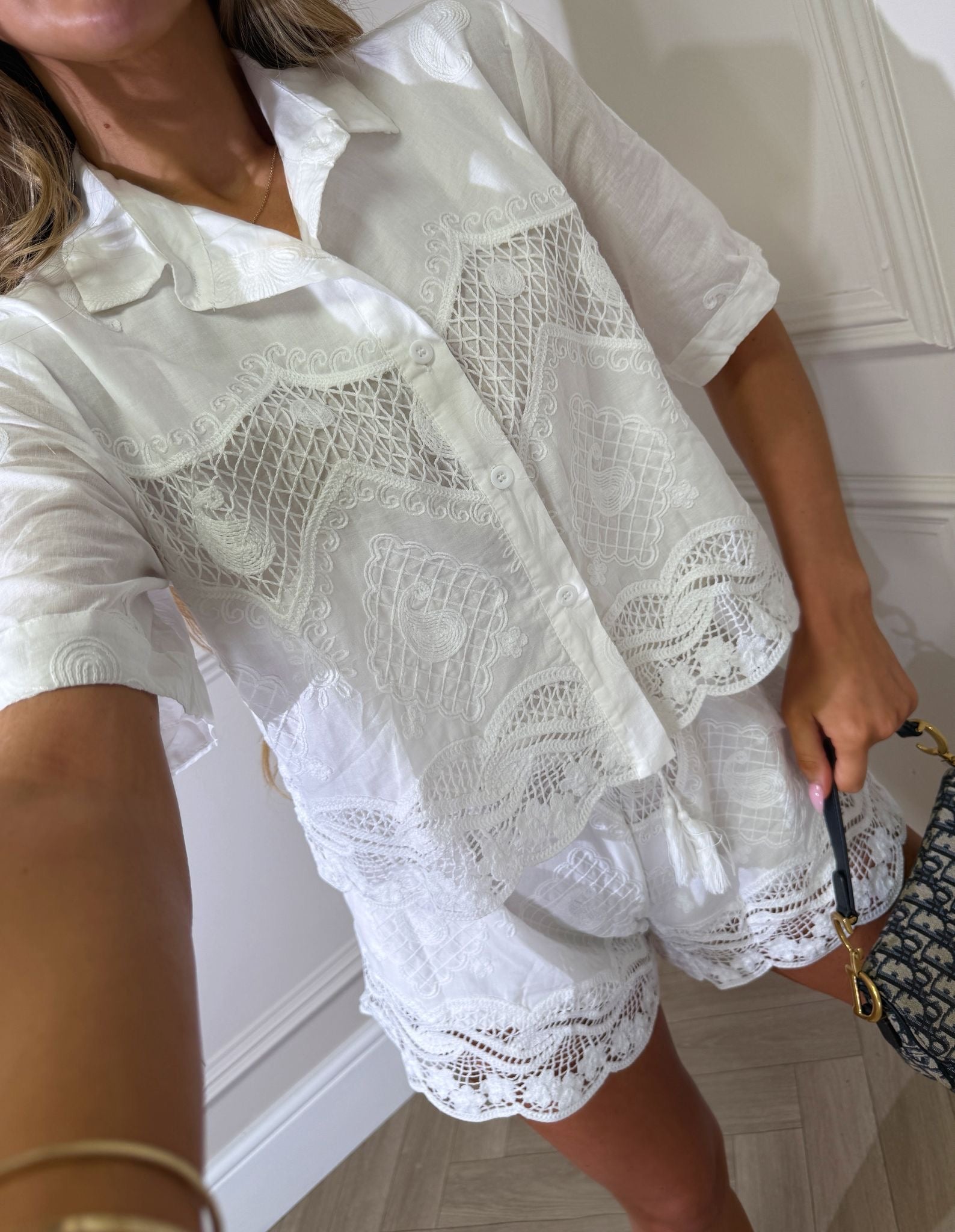 Nova two piece co-ord - white