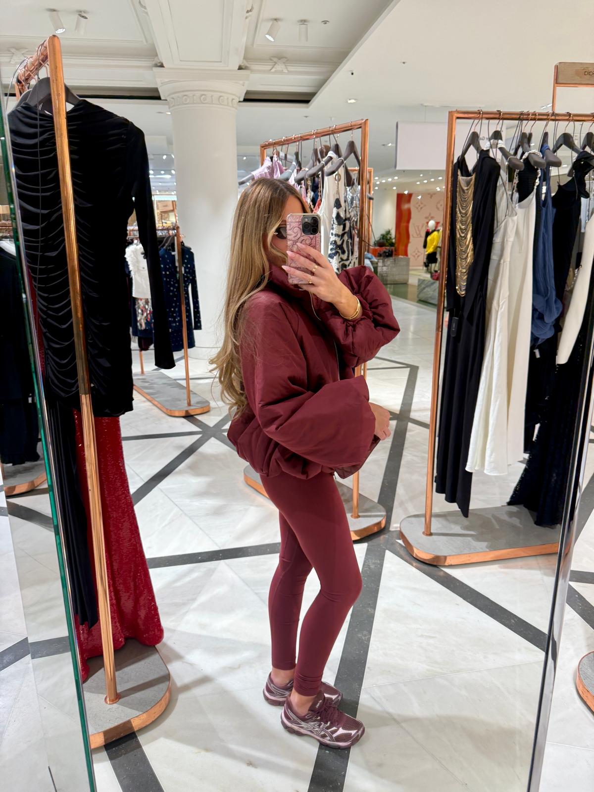 Bronte Puff Jacket - Burgundy