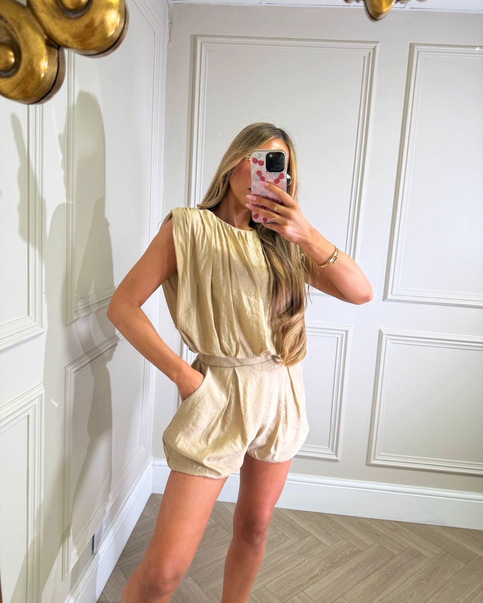 Caprice short set - beige