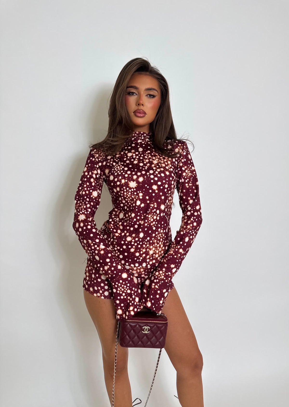 Bebe two piece set - wine