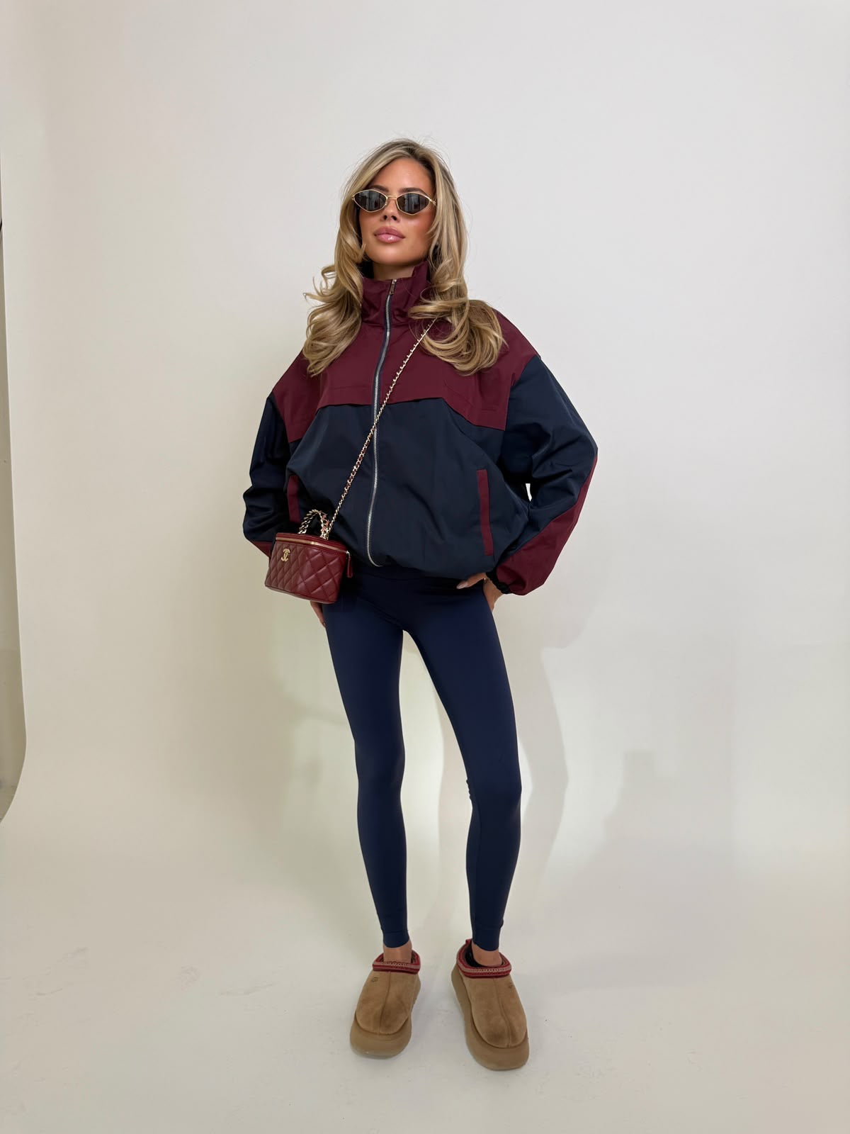 Full zip windbreaker - navy