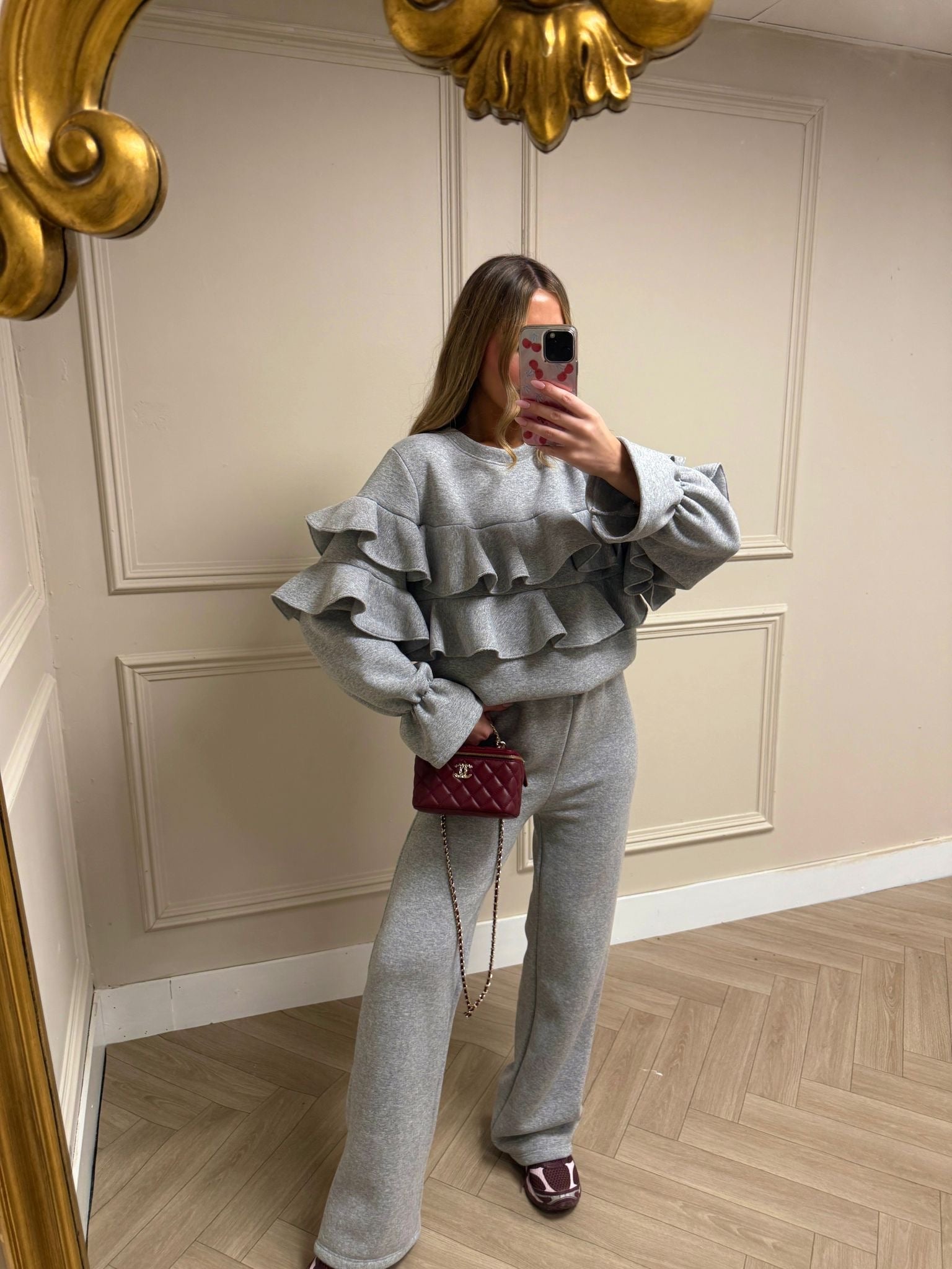 Ruffle Lounge set - Grey