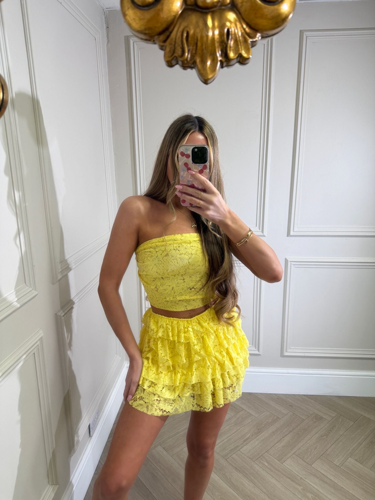 Lace set - yellow