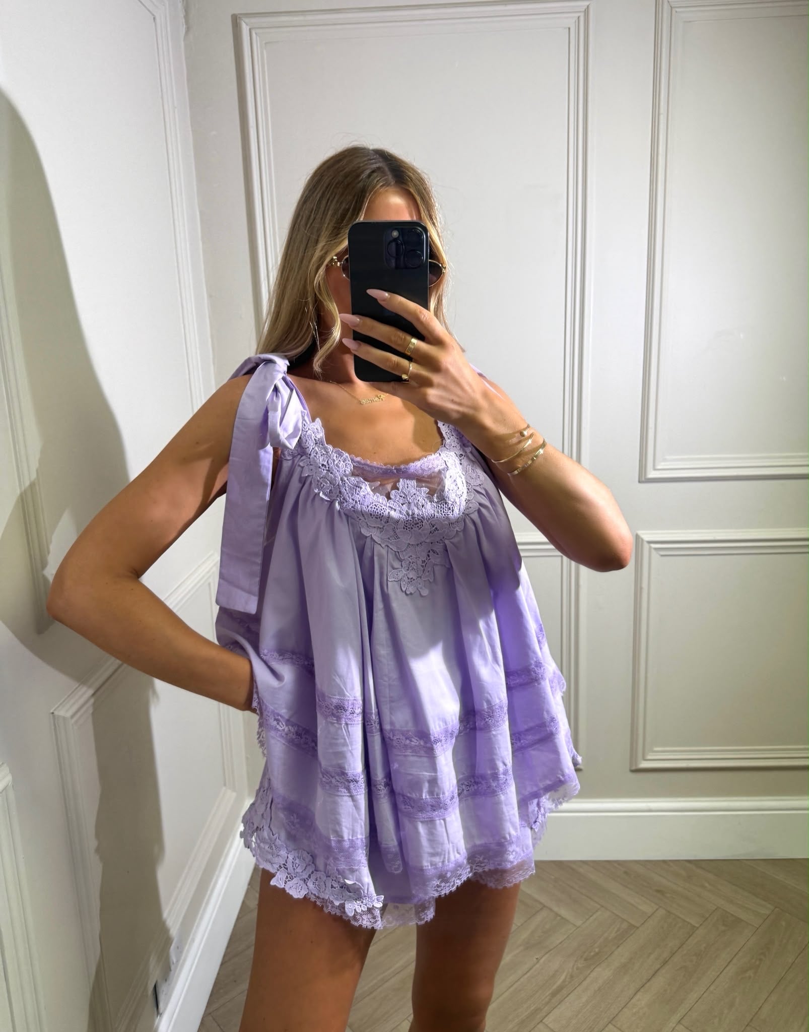 Luxury tie set - lilac