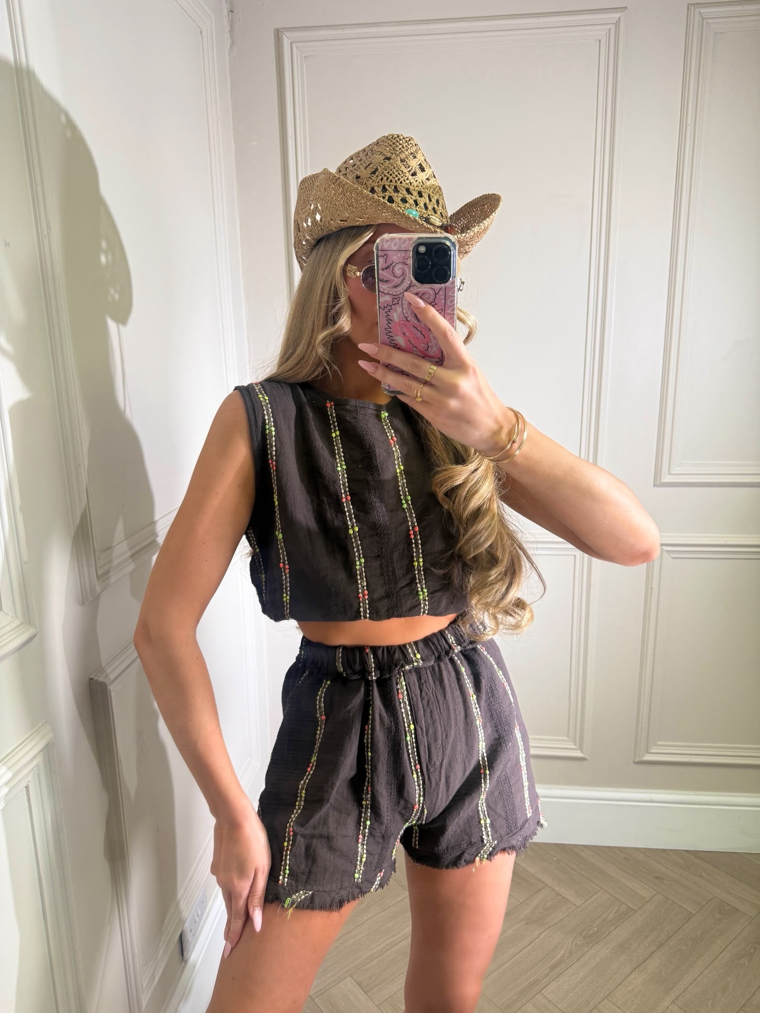 Mollie two piece set - brown