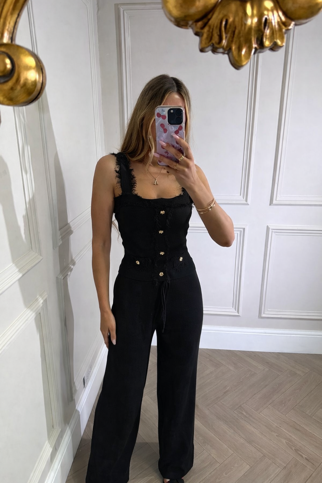 Missi trouser set - black