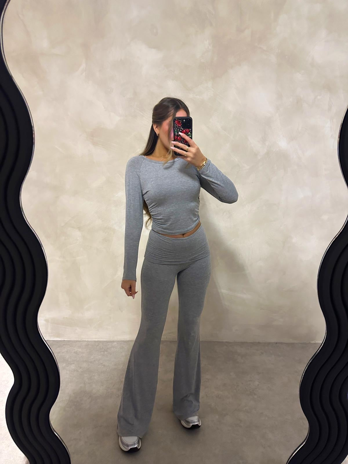 Grey - yoga trousers