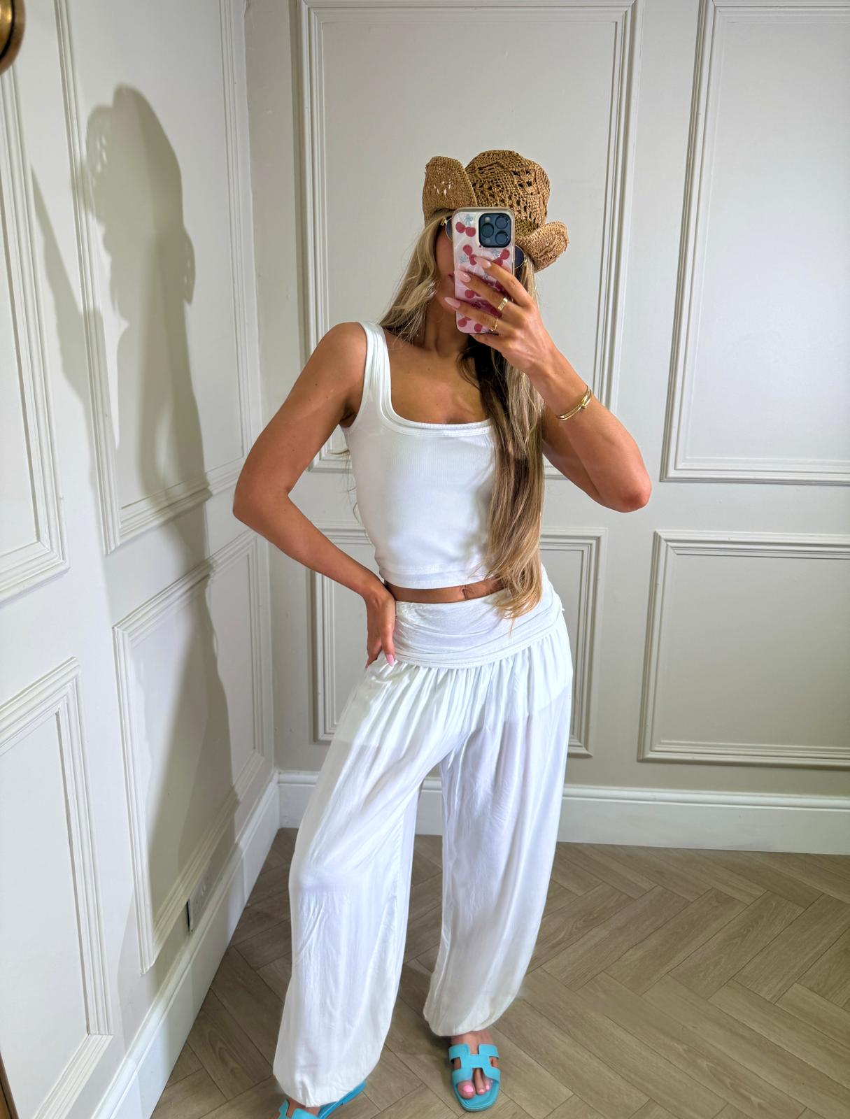Harem trousers - white