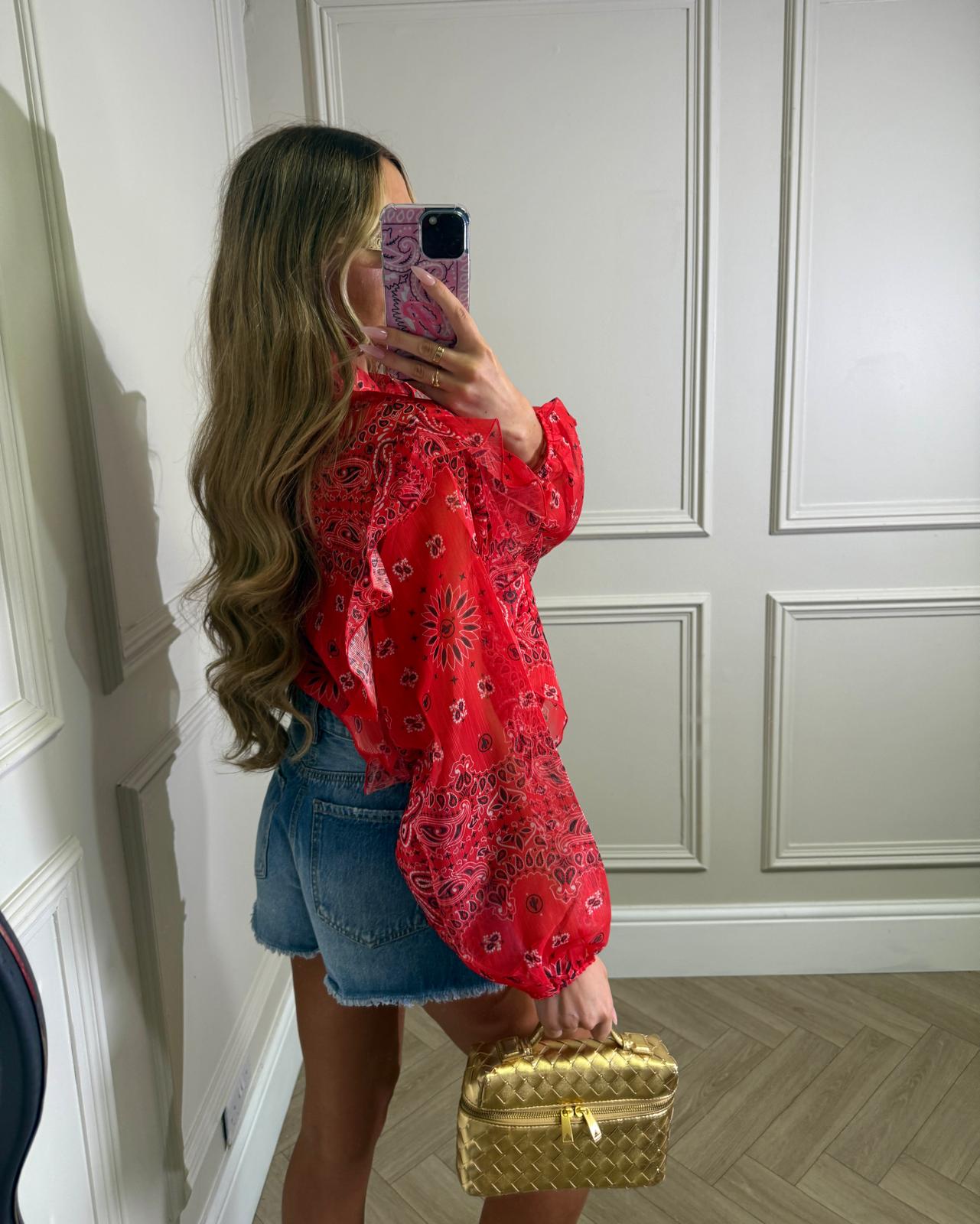 Bandana shirt - Red